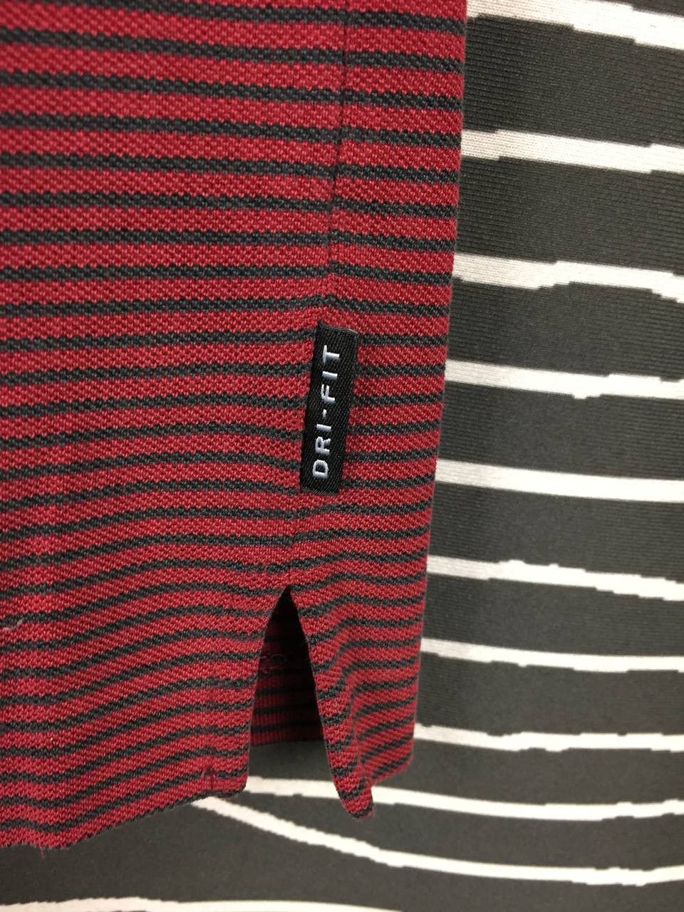 Nike Nike Golf Dri-FIT Cotton Blend Striped Polo Shirt Size M Size US M / EU 48-50 / 2 - 5 Thumbnail