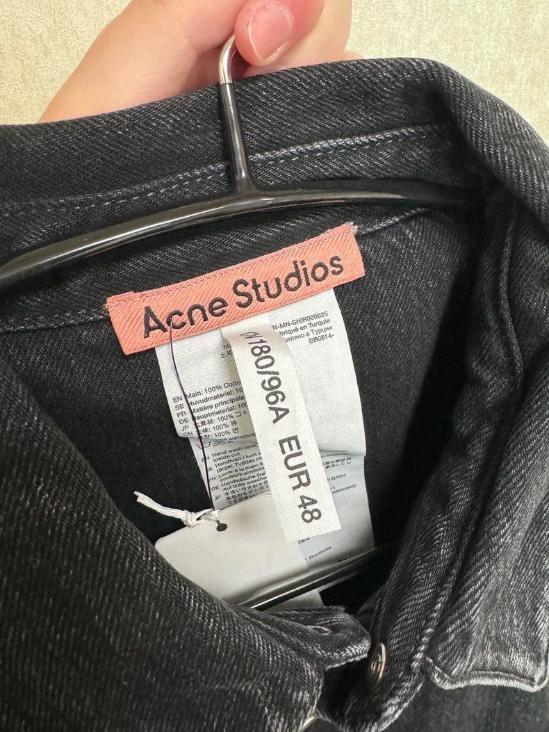 Acne Studios acne studios Black denim shirt jacket 2506-Nextarrow Size US M / EU 48-50 / 2 - 5 Thumbnail