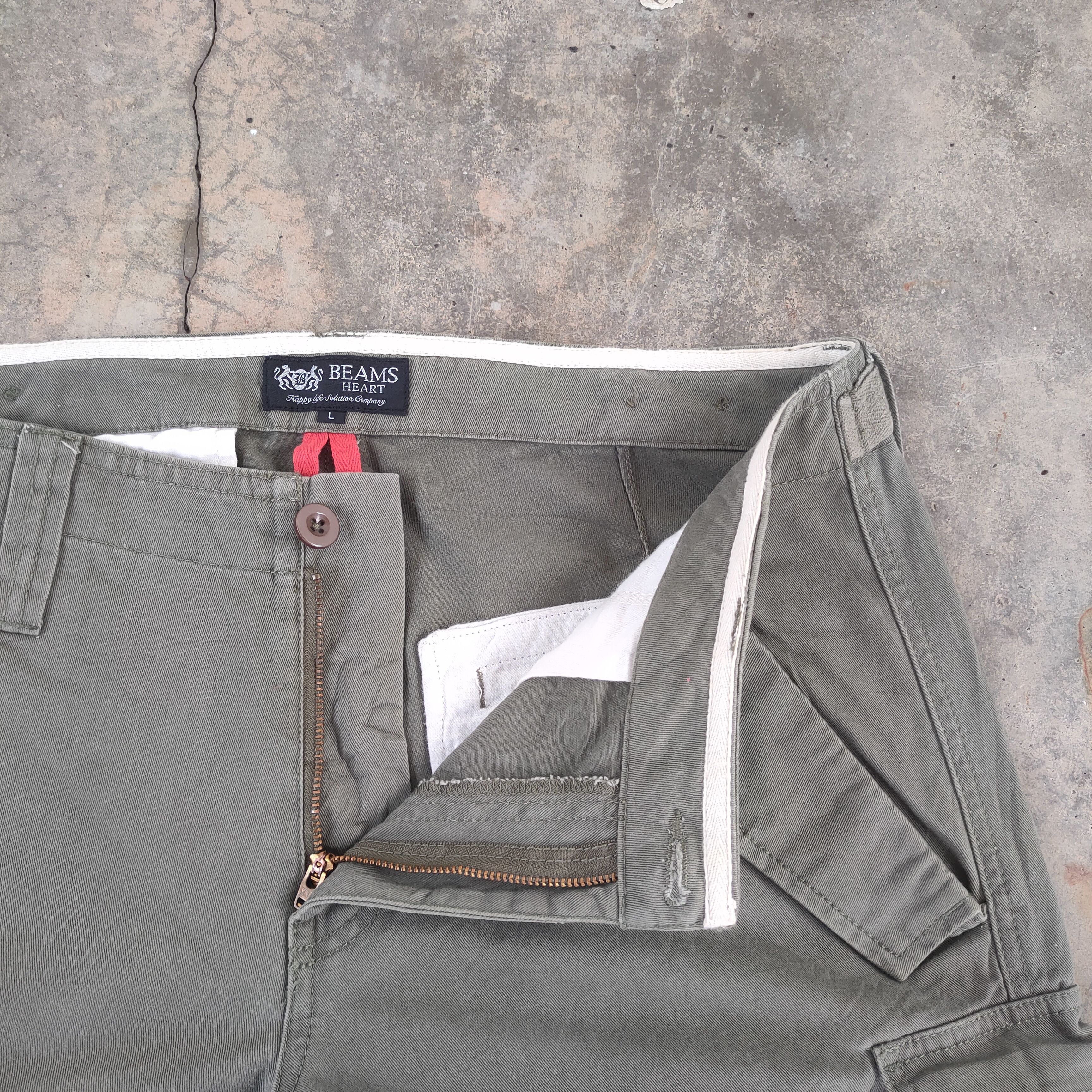 Beams Plus VINTAGE BEAM HEART CARGO PANTS Size US 34 / EU 50 - 7 Thumbnail
