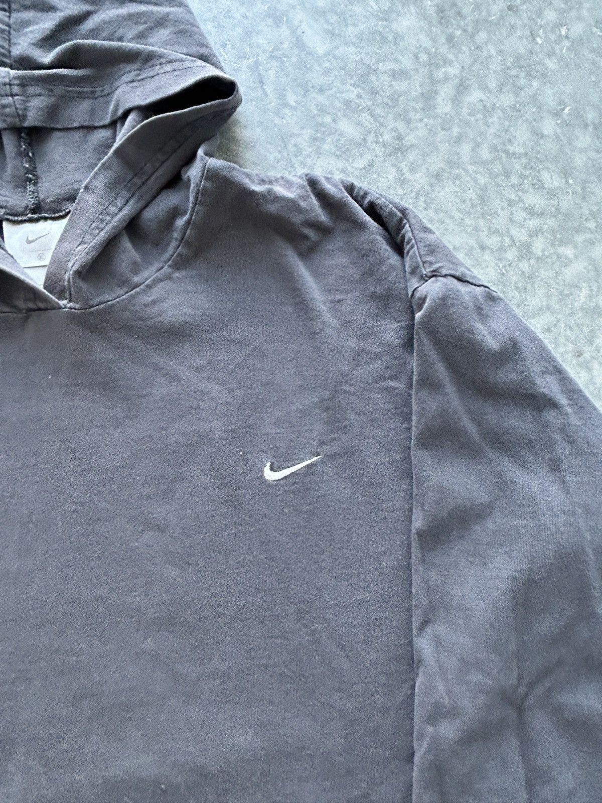 Nike Vintage 90s Nike Longsleeve Hooded T Shirt Size US XL / EU 56 / 4 - 2 Thumbnail