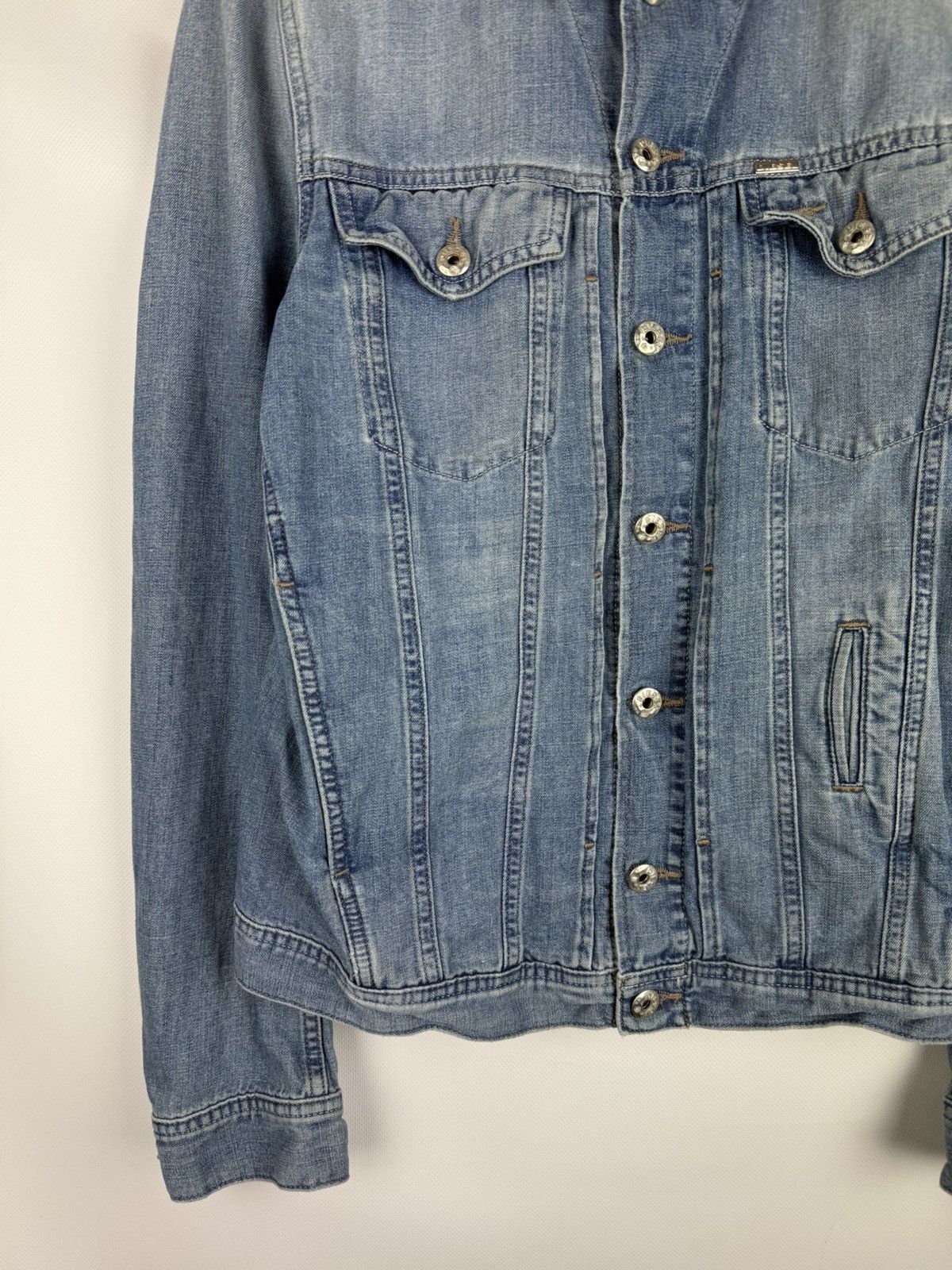 Diesel Diesel Men’s Y2K Denim Trucker Jacket Size M Size US M / EU 48-50 / 2 - 7 Thumbnail