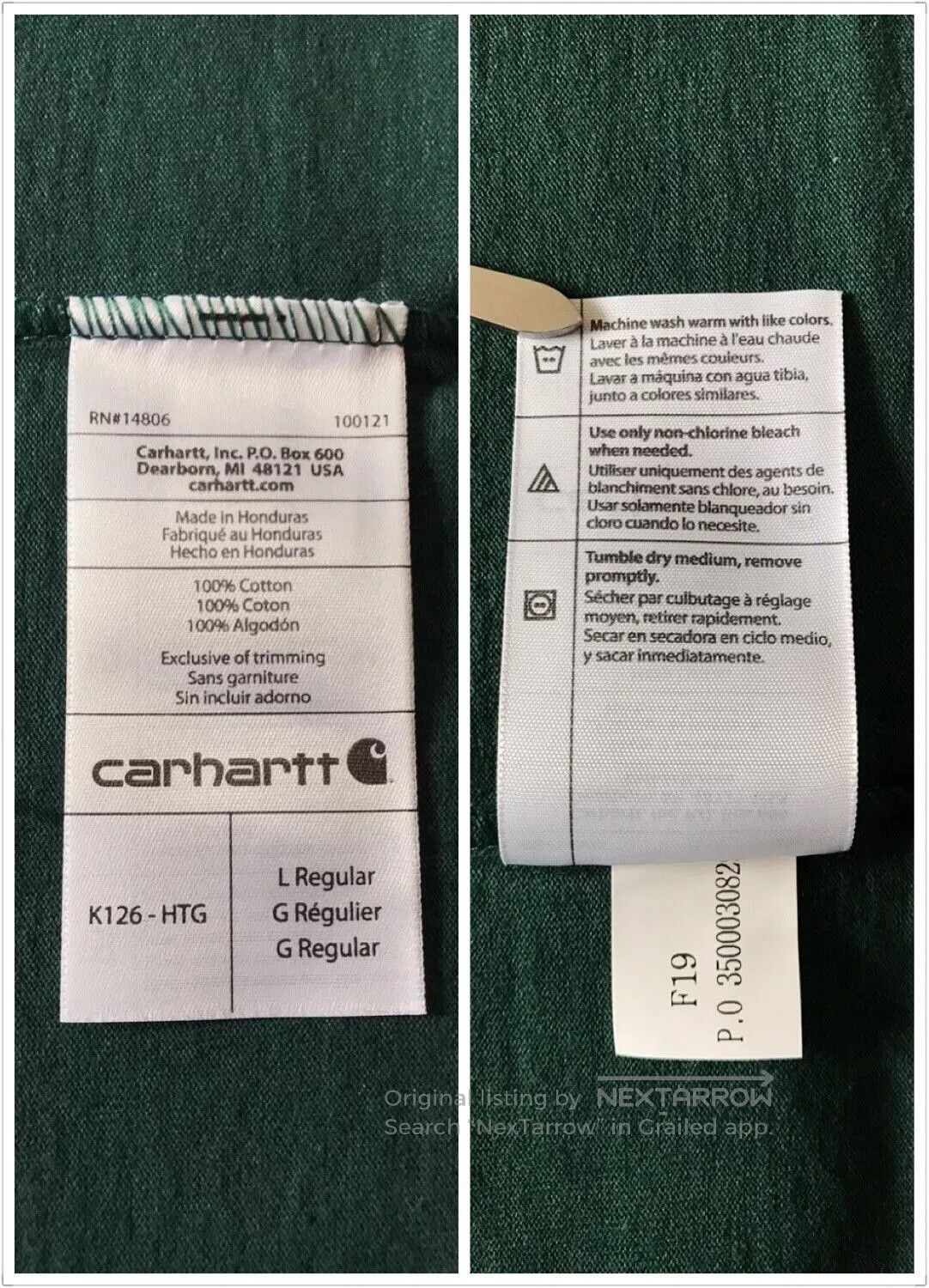 Carhartt Carhartt K126 Long. Size US L / EU 52-54 / 3 - 9 Thumbnail