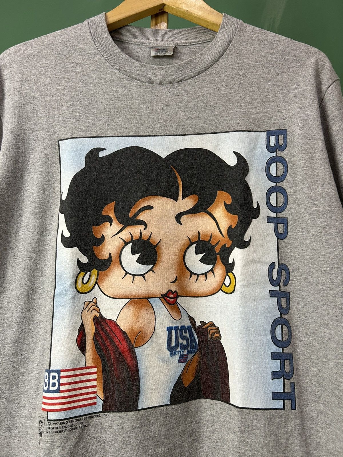 TEE JAYS Betty Boop Parody Polo Sport 1997 Vintage Tee Size US M / EU 48-50 / 2 - 2 Thumbnail