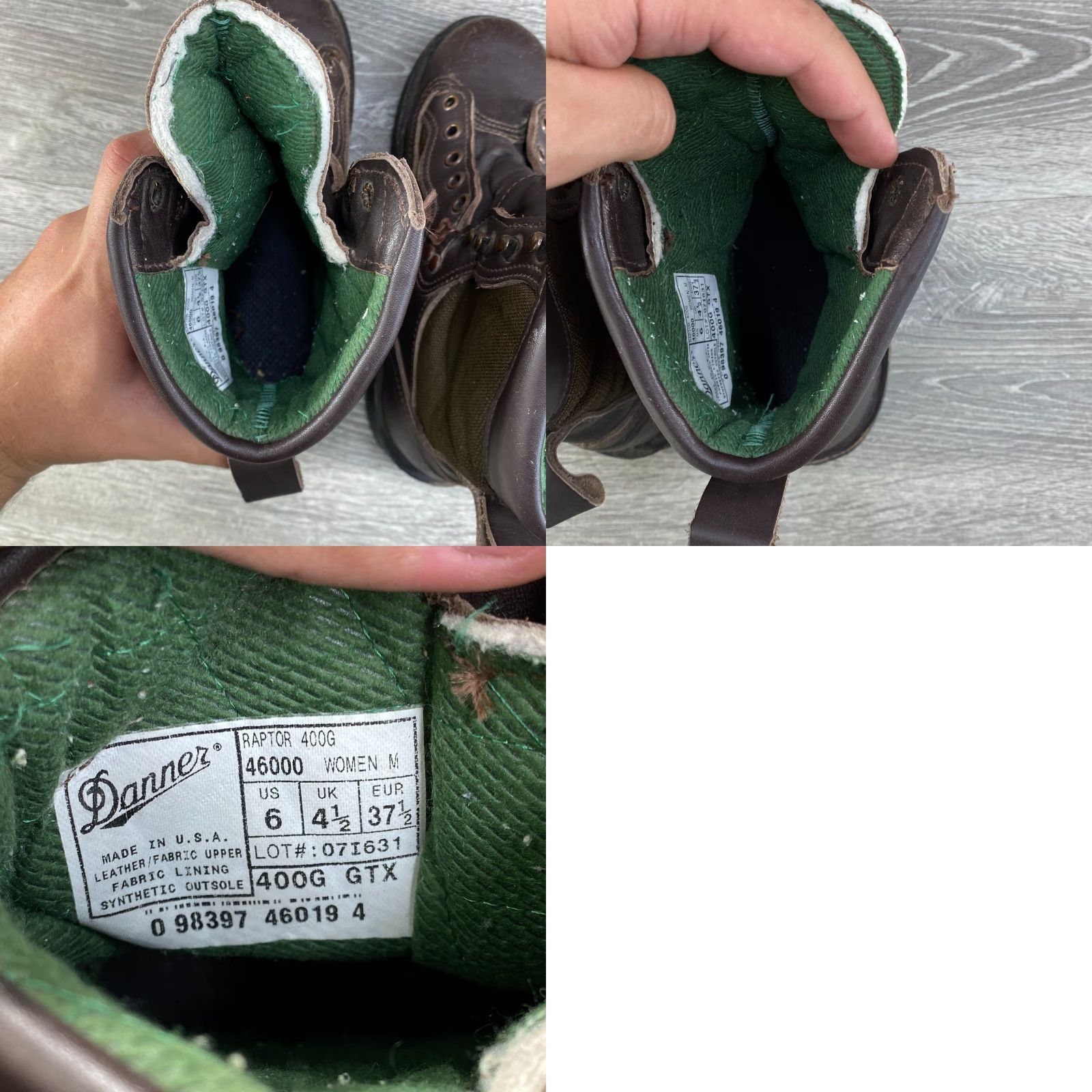 Danner Danner Raptor Boots Women Brown Leather Gore-Tex Insulated Hunting Hiking 6 US 4.5 UK USA Made in USA Size US 5 / IT 35 - 8 Thumbnail