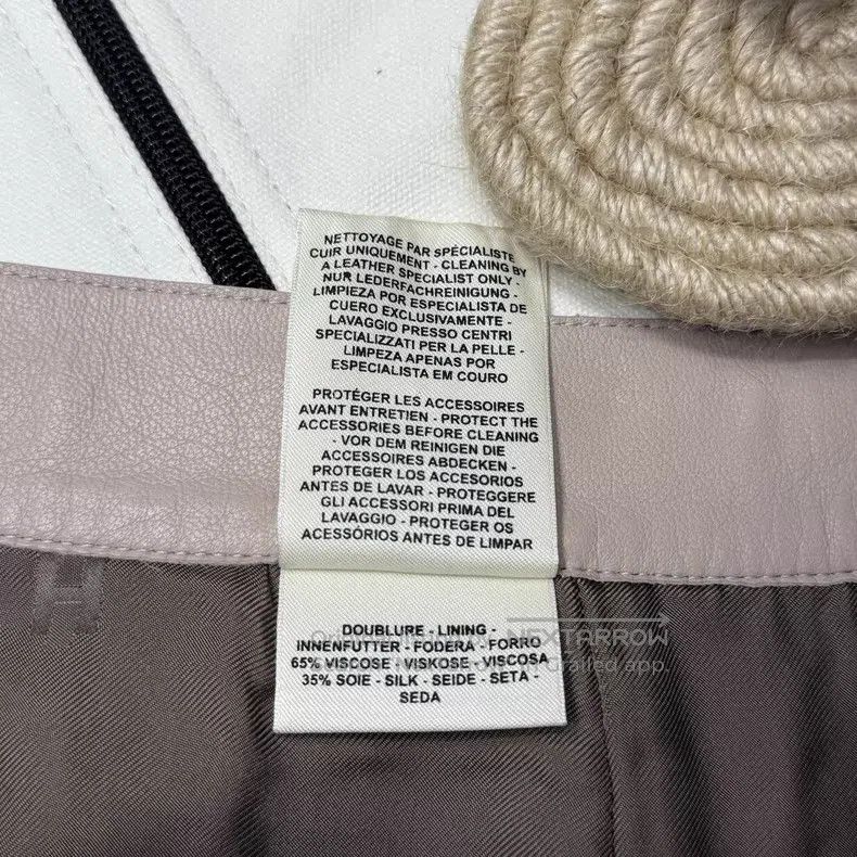 Hermes Hermes Beige Stud Sheepskin Skirt Size 24" / US 00 / IT 34 - 6 Thumbnail