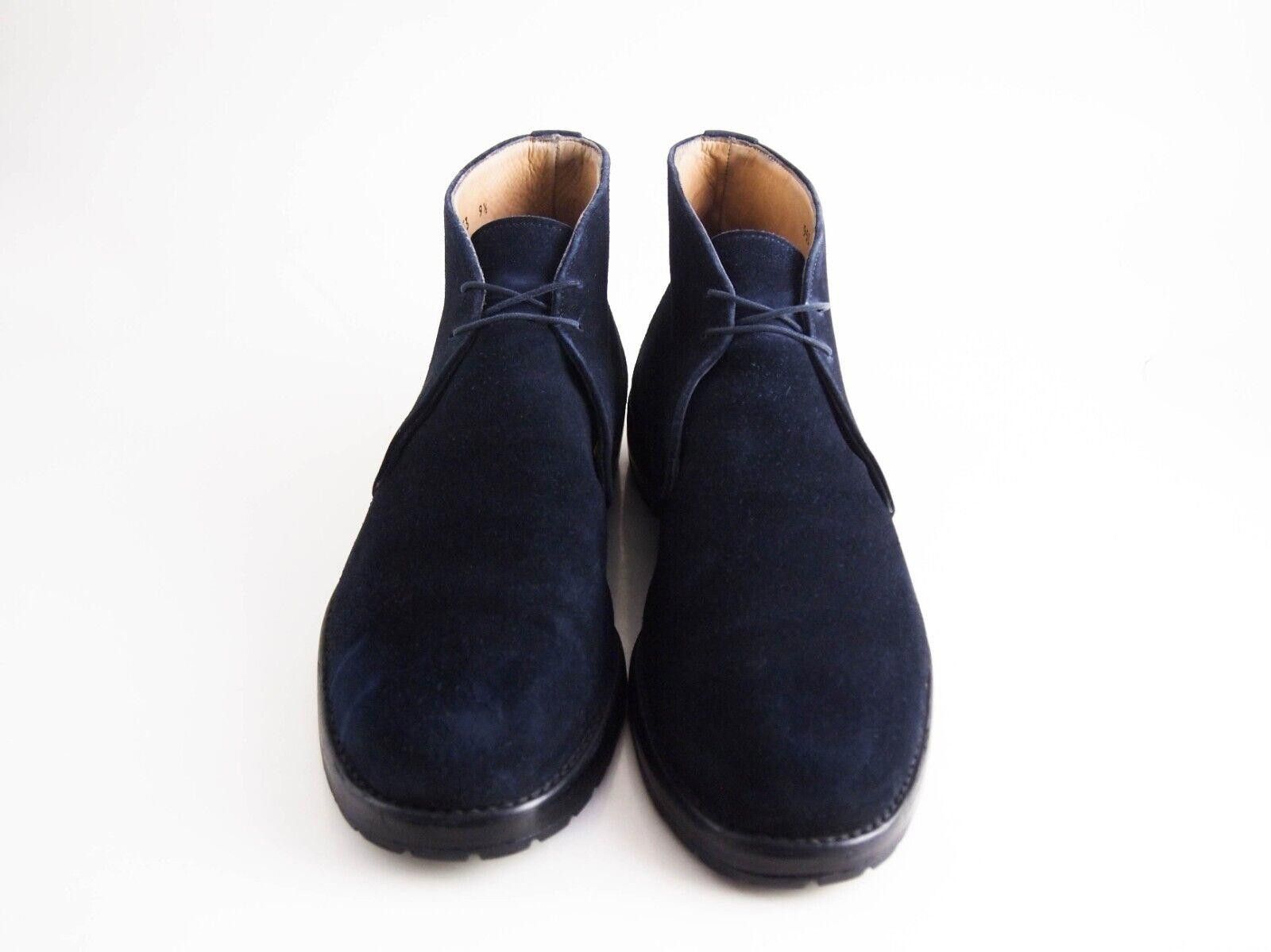 Designer Harris Firenze Chukka Boots Blue Suede Mens US 10.5 EU 43.5 Size US 10.5 / EU 43-44 - 3 Thumbnail