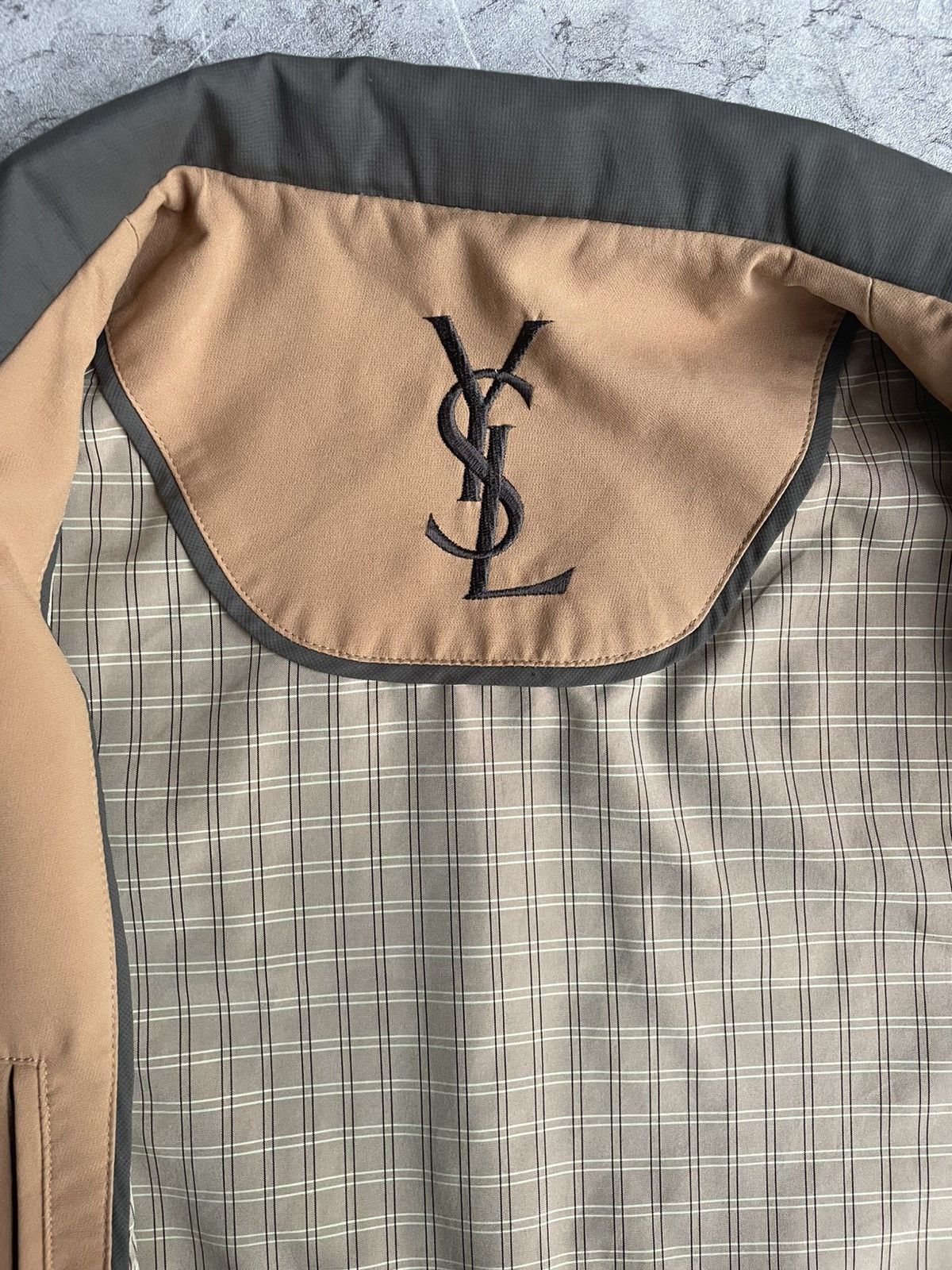 Saint Laurent Paris 🔥BIG LOGO🔥 Yves Saint Laurent Ysl jacket Size US L / EU 52-54 / 3 - 6 Thumbnail