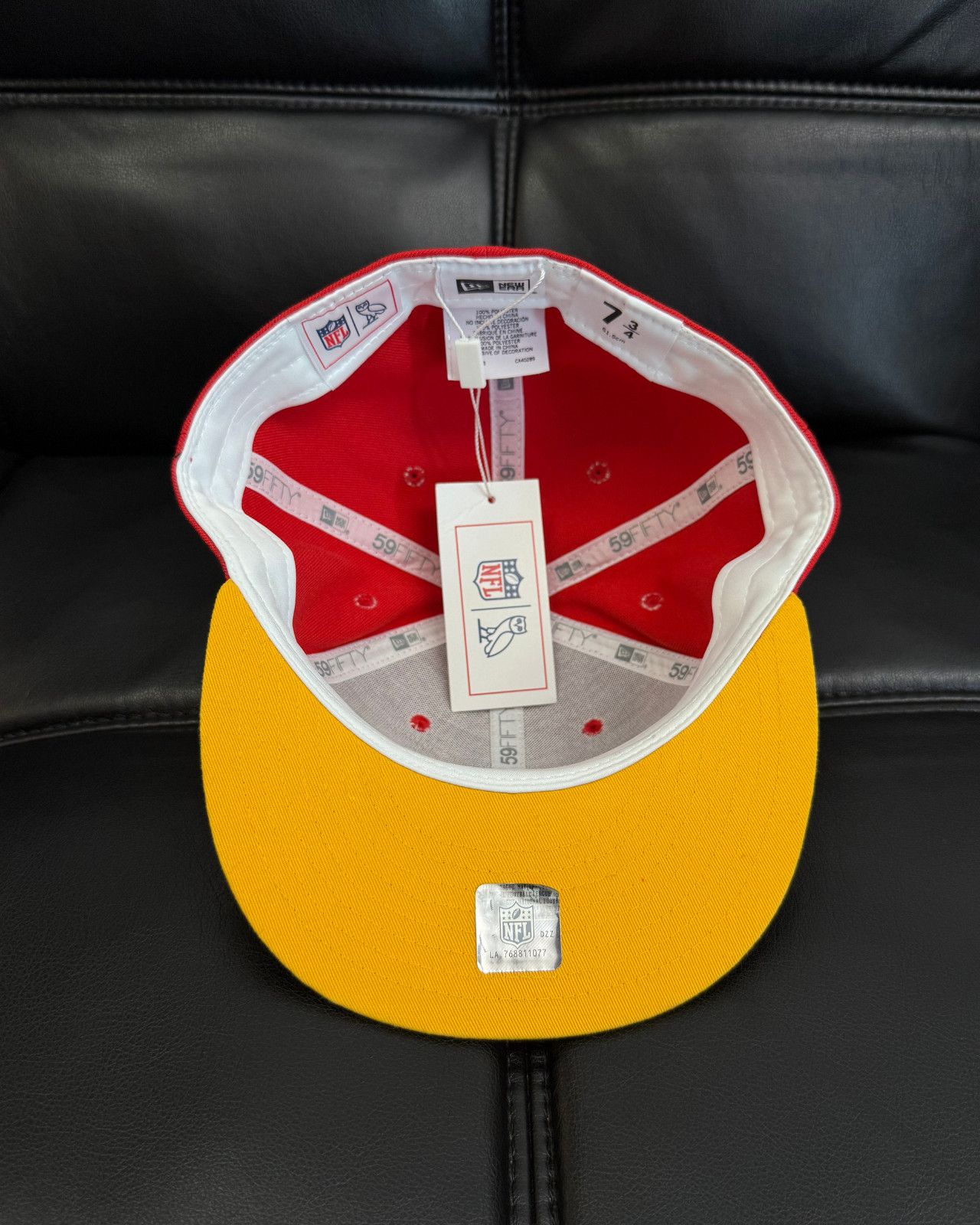 NFL × October's Very Own 7 3/4 - OVO x New Era x NFL Kansas City Chiefs Fitted Hat Size ONE SIZE - 9 Thumbnail