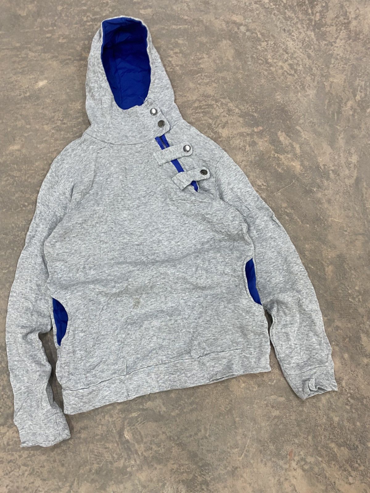 Le Grande Bleu (L.G.B.) 2000s -VSKA Asymmetrical Zipper Hoodie punk grunge lgb Size US S / EU 44-46 / 1 - 3 Thumbnail