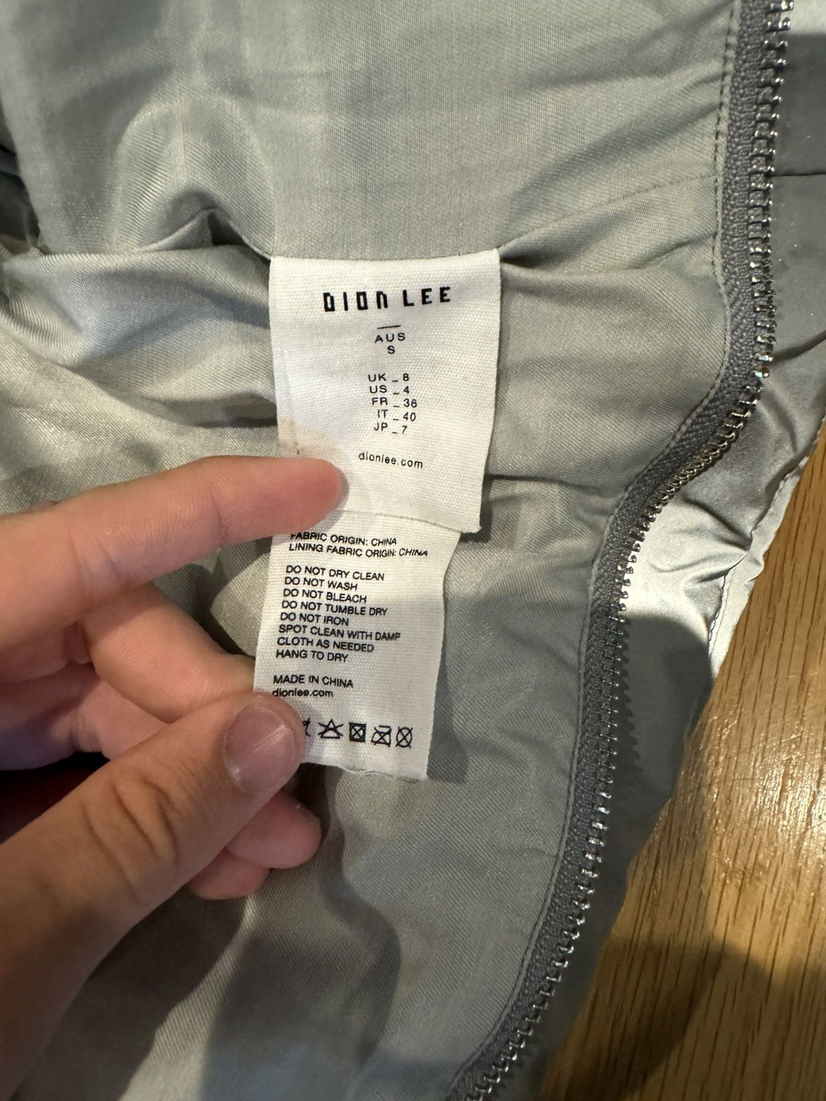 Dion Lee “RARE” Dion Lee sample reflective puffer jacket Size S / US 4 / IT 40 - 11 Thumbnail