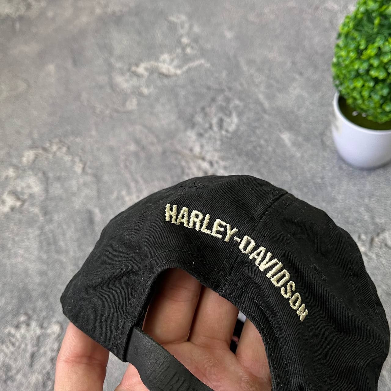 Harley Davidson Vintage Harley Davidson Motorcycle Bikers Cap Made In USA Size ONE SIZE - 8 Thumbnail