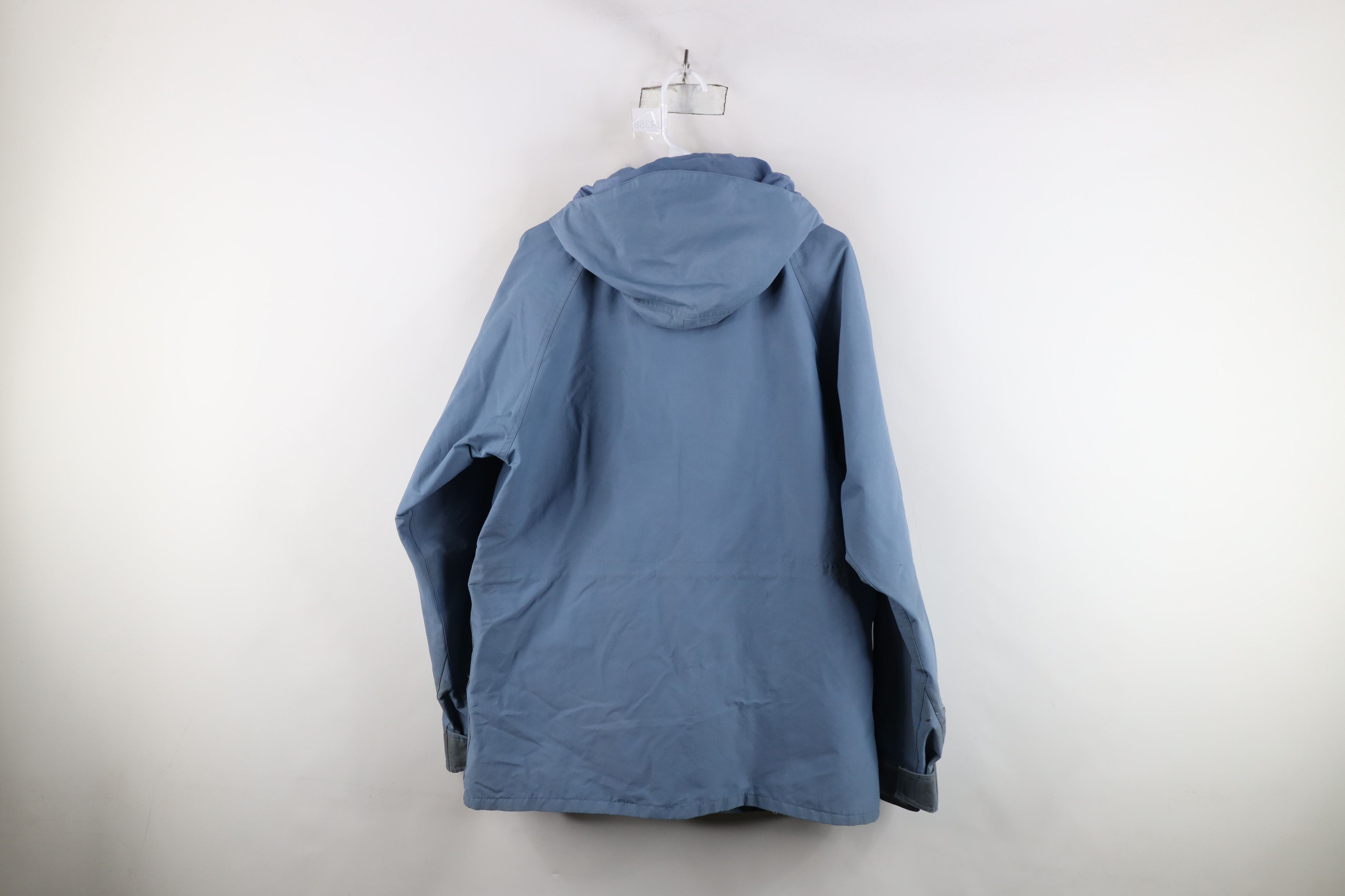 Cabelas × Vintage Vintage 80s 90s Cabelas Goretex Hooded Rain Jacket Blue Size US L / EU 52-54 / 3 - 15 Thumbnail