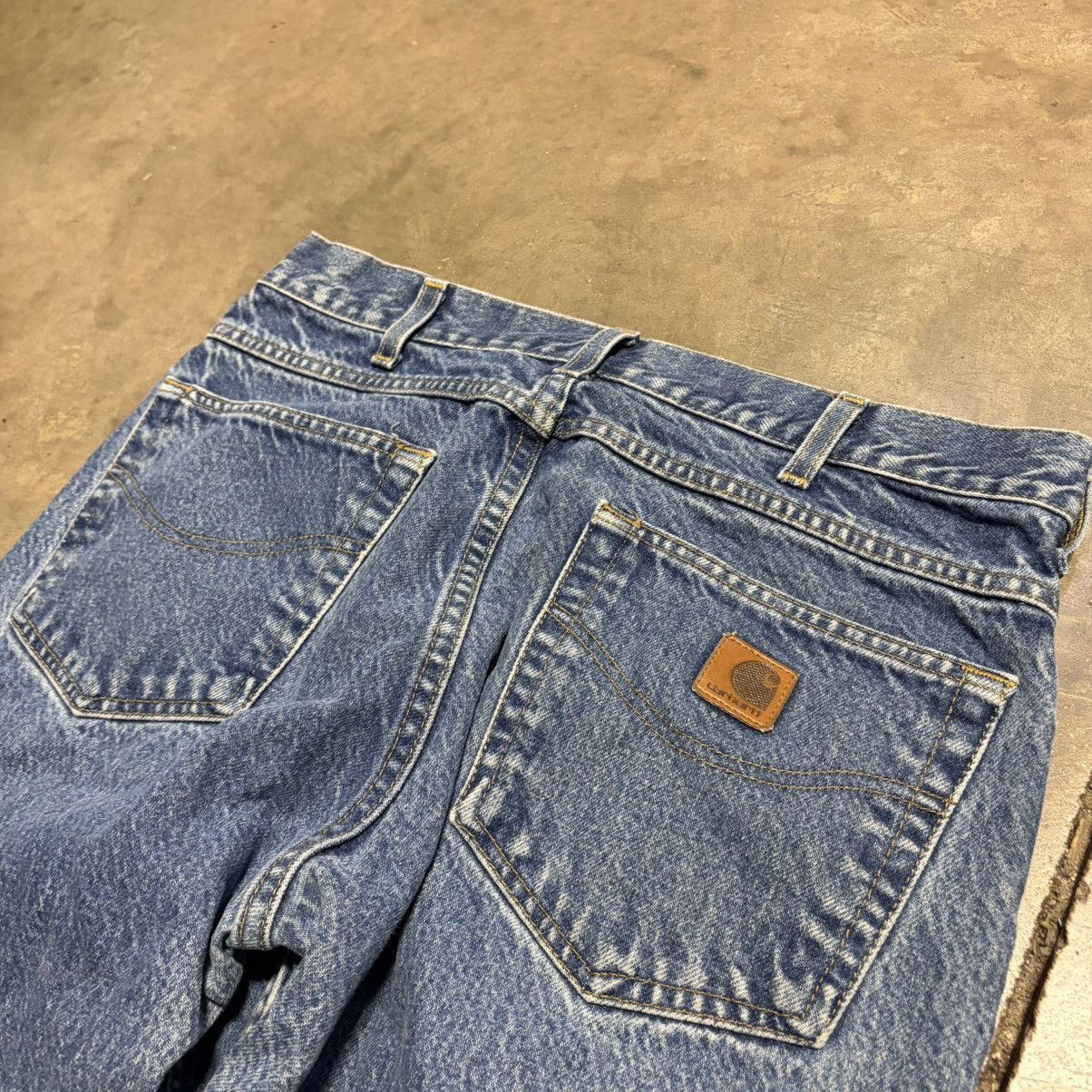 Carhartt Vintage Carhartt Denim Jeans Washed Faded B19 PRW Grunge Y2K Size US 33 - 10 Thumbnail
