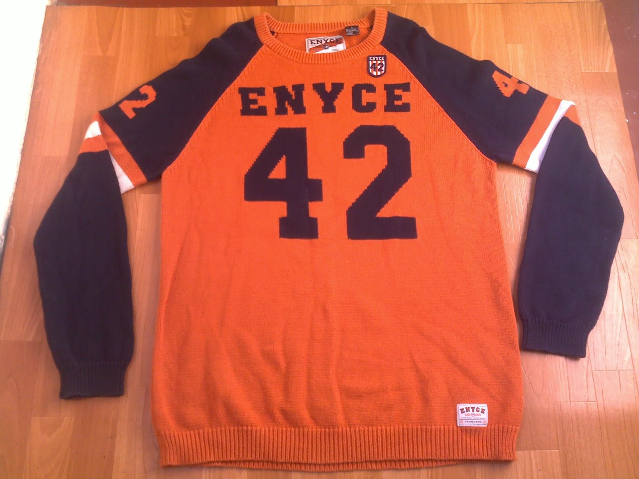 Enyce Enyce sweatshirt, orange sweater shirt vintage 90s hip-hop L Size US L / EU 52-54 / 3 - 1 Thumbnail