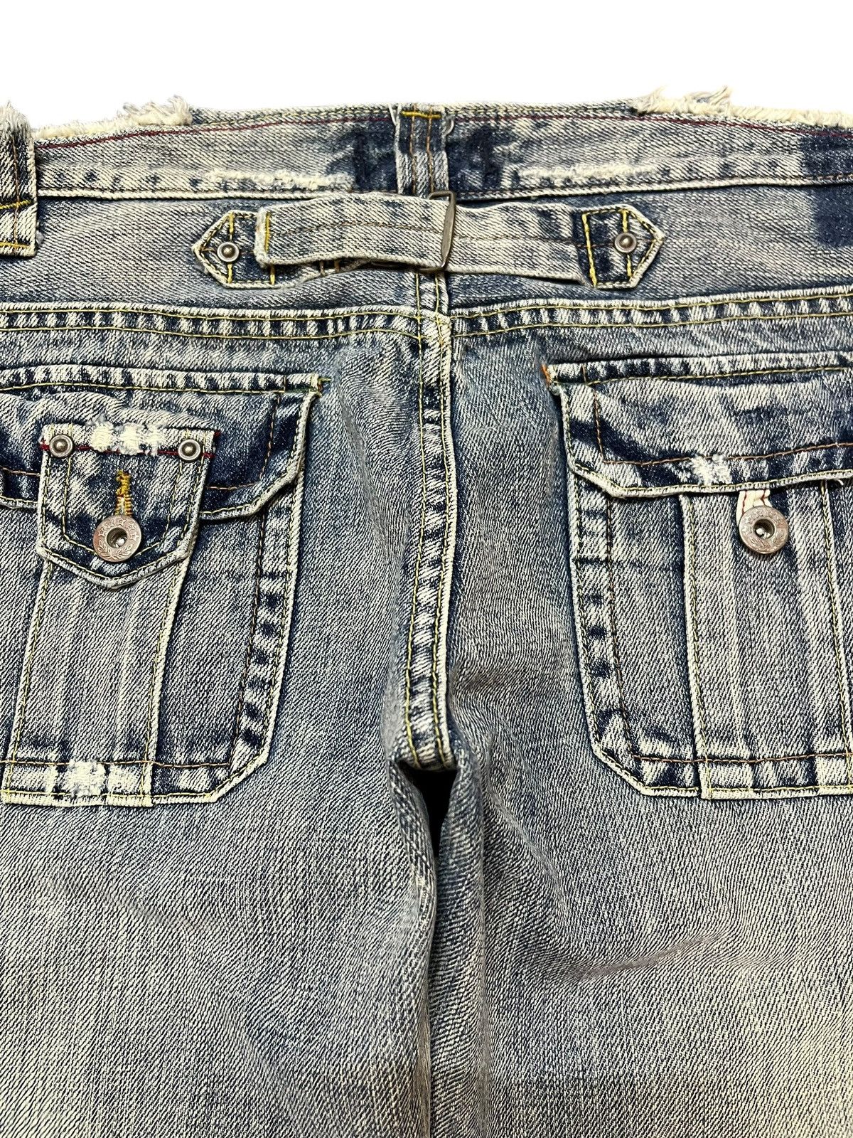 Japanese Brand Vintage Sweet Camel Flare Bootcut Buckle Belt Denim Size US 29 - 7 Thumbnail