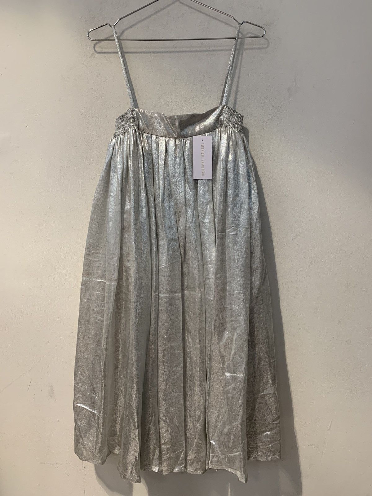 image of Silver Veronique Branquinho Babydoll Dress in White, Women's (Size Medium)