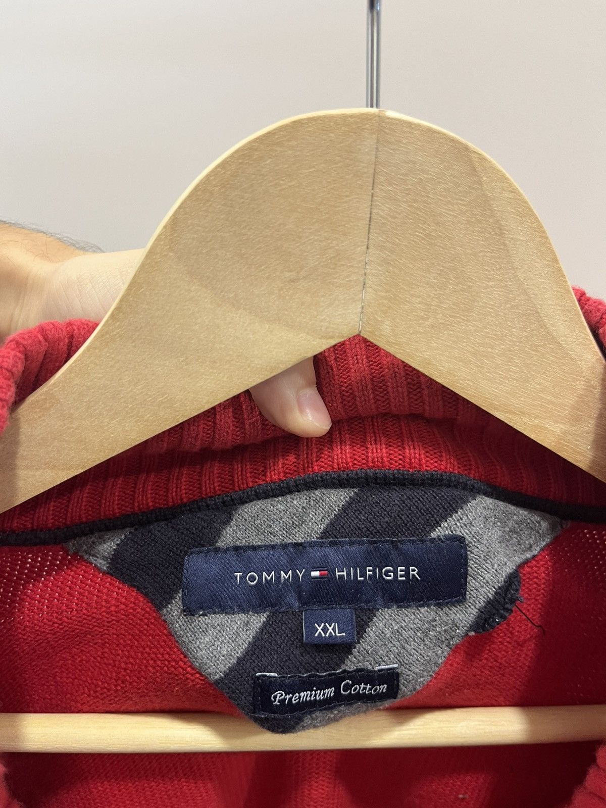 Tommy Hilfiger Tommy Hilfiger Quarter Zip Sweater Size US XXL / EU 58 / 5 - 5 Thumbnail