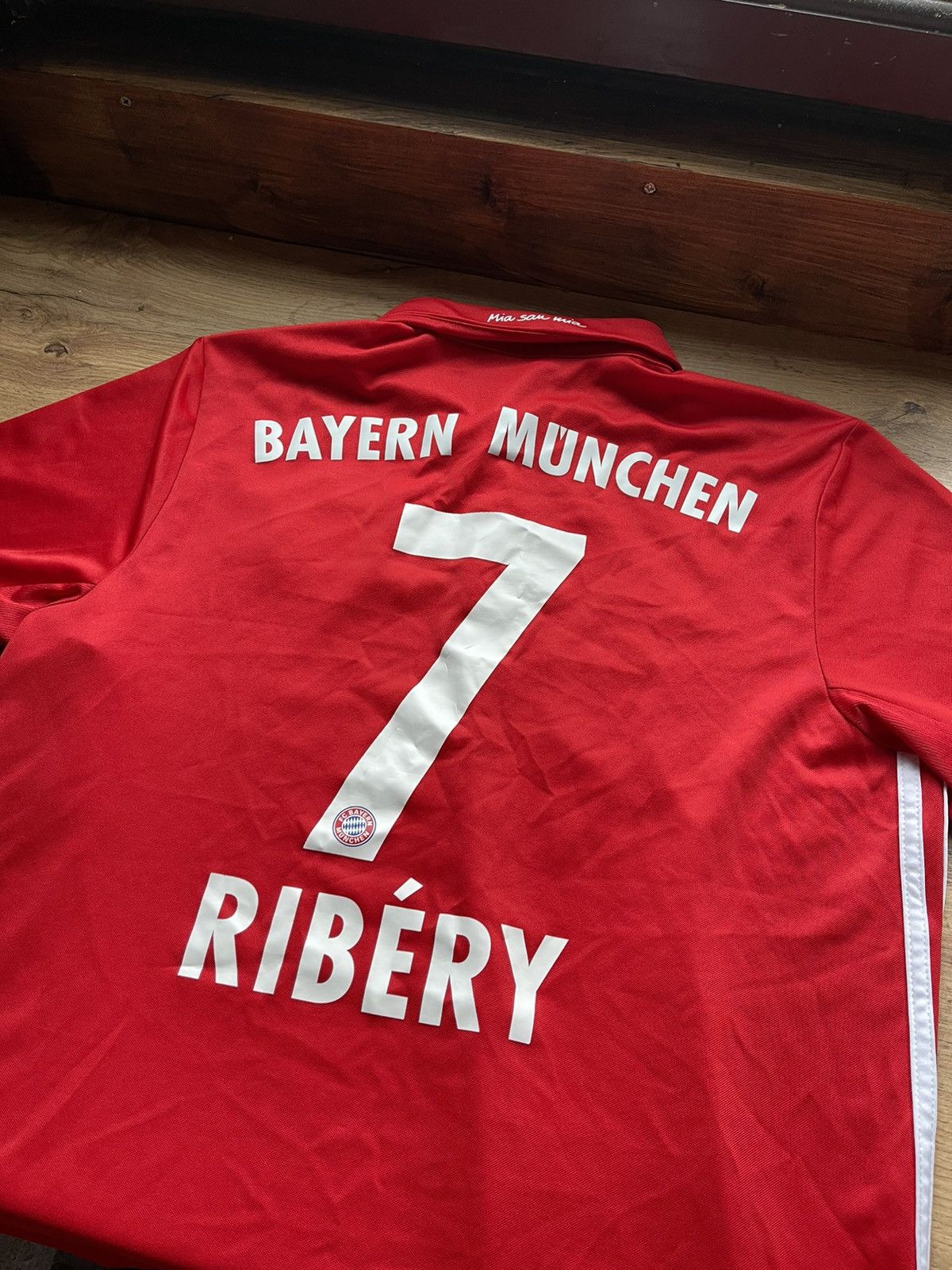 Adidas 2016 Adidas Bayern Munich #7 Ribery red soccer jersey Size US M / EU 48-50 / 2 - 1 Thumbnail