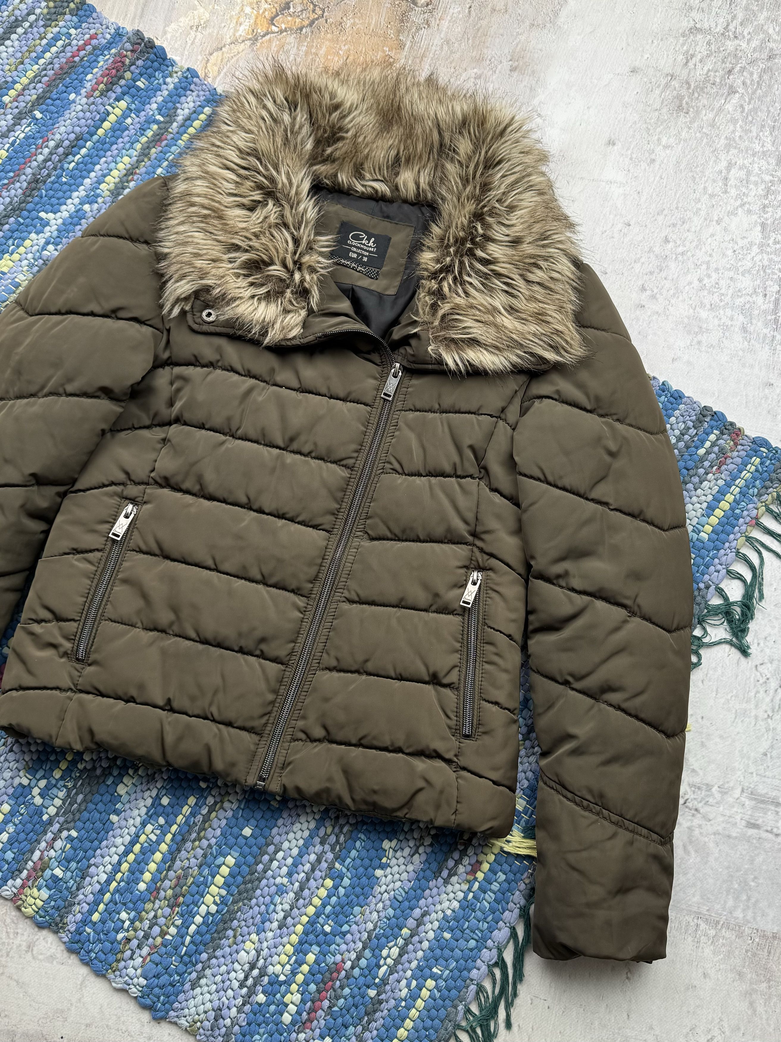 Japanese Brand Vintage Jacket With Faux Fur Neck A297D15(173) Size M / US 6-8 / IT 42-44 - 3 Thumbnail