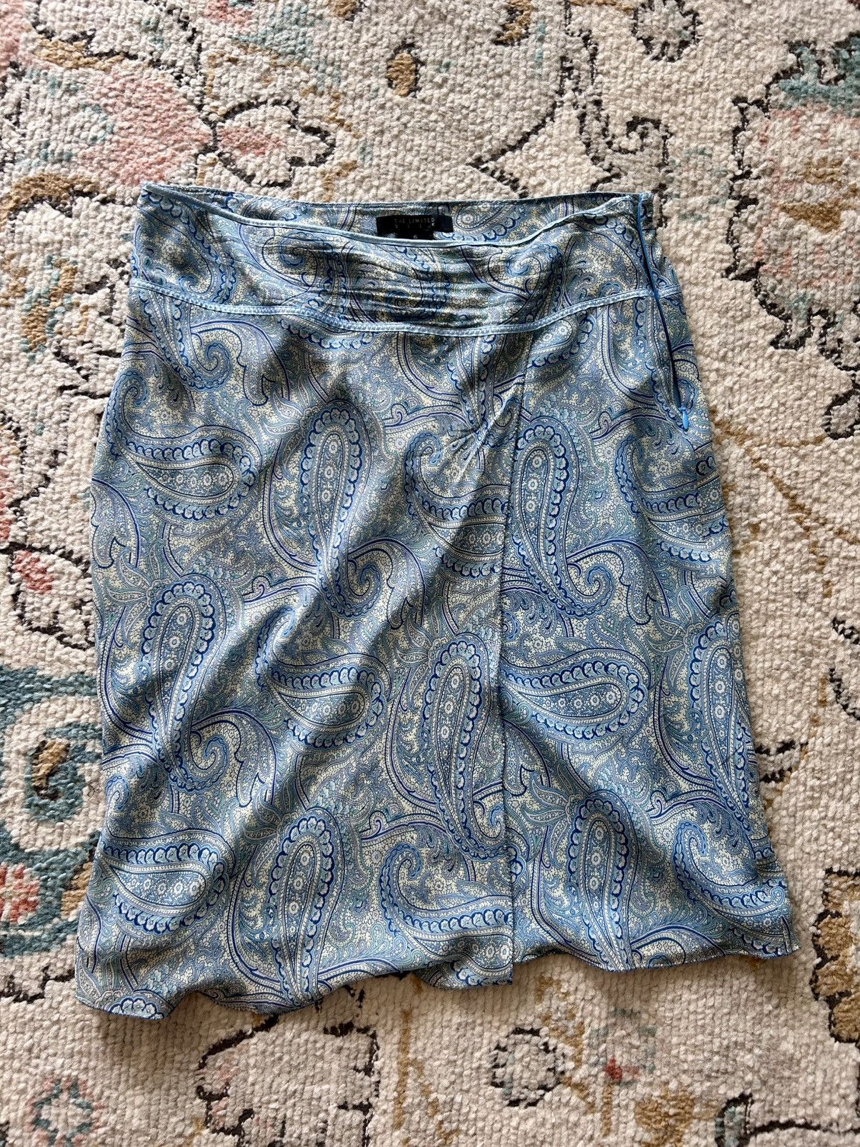 Other The Limited 100% Silk Paisley Skirt Size 28" / US 6 / IT 42 - 1 Thumbnail