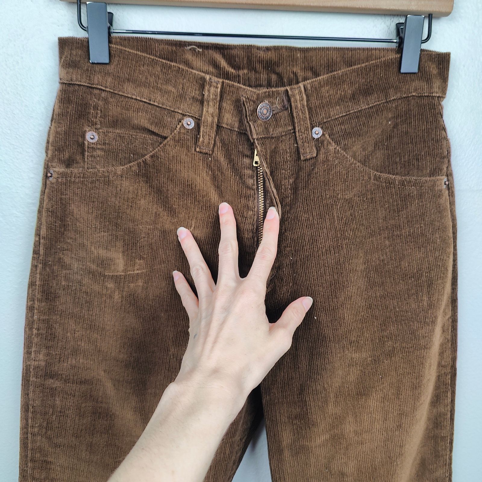 Levi's Vintage Levi's 517 Corduroy Jeans Mens 29x33 Brown Bootcut Size US 29 - 3 Thumbnail
