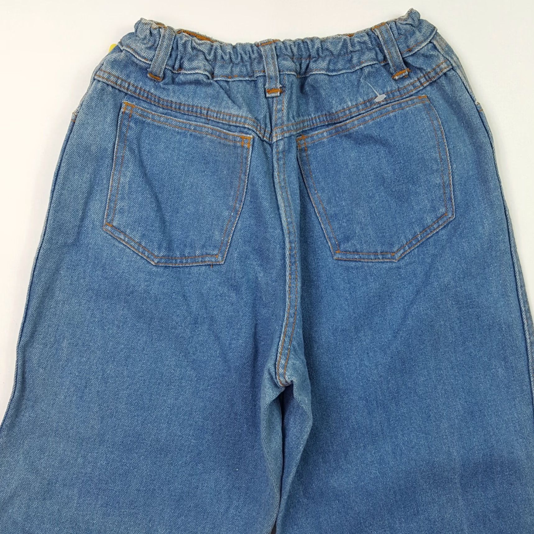 Denime VINTAGE Belma Jeans 80s Stonewashed Blue Denim Size 13 Relaxed Tapered High Rise Inseam 31" Women Size 34" / US 12 / IT 48 - 6 Thumbnail