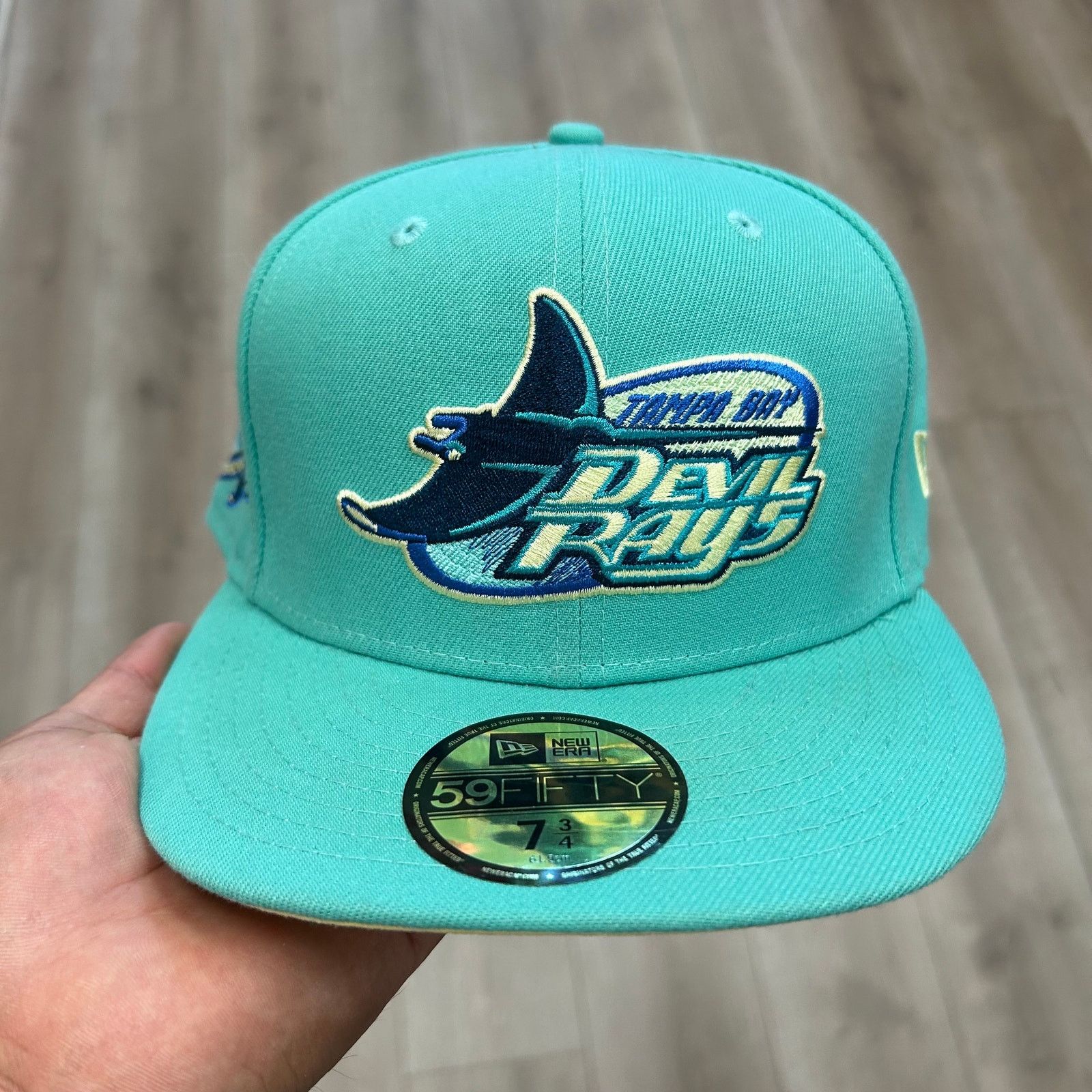 New Era New Era Tampa Bay Devil Rays Inaugural Patch Fitted Hat Size ONE SIZE - 2 Thumbnail