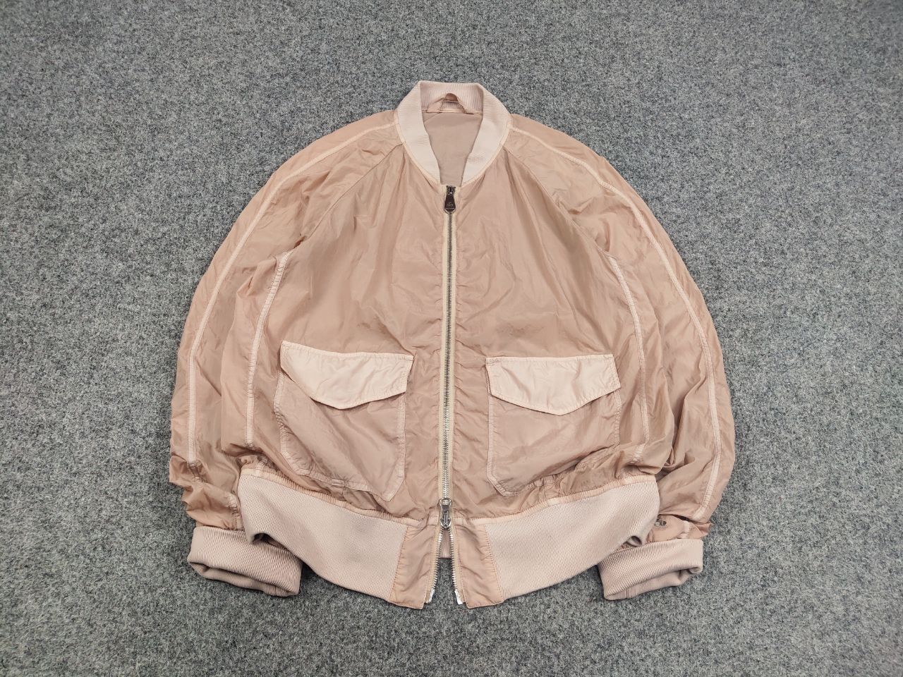 Peuterey Peuterey Designer Nylon Light Beige Bomber jacket Size M / US 6-8 / IT 42-44 - 3 Thumbnail