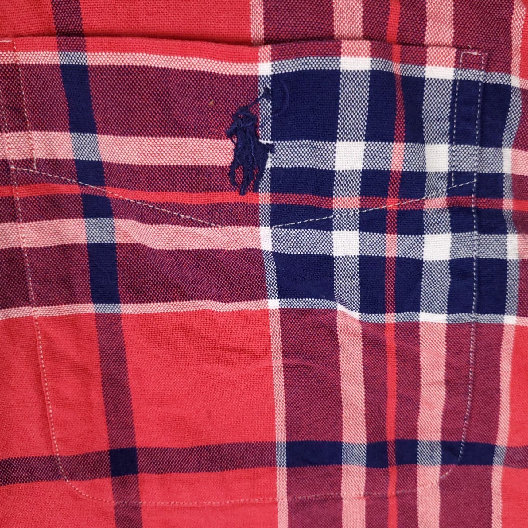 Ralph Lauren Ralph Lauren Button-Up Shirt Mens Large Red Plaid Short Sleeve Casual Size US L / EU 52-54 / 3 - 2 Thumbnail