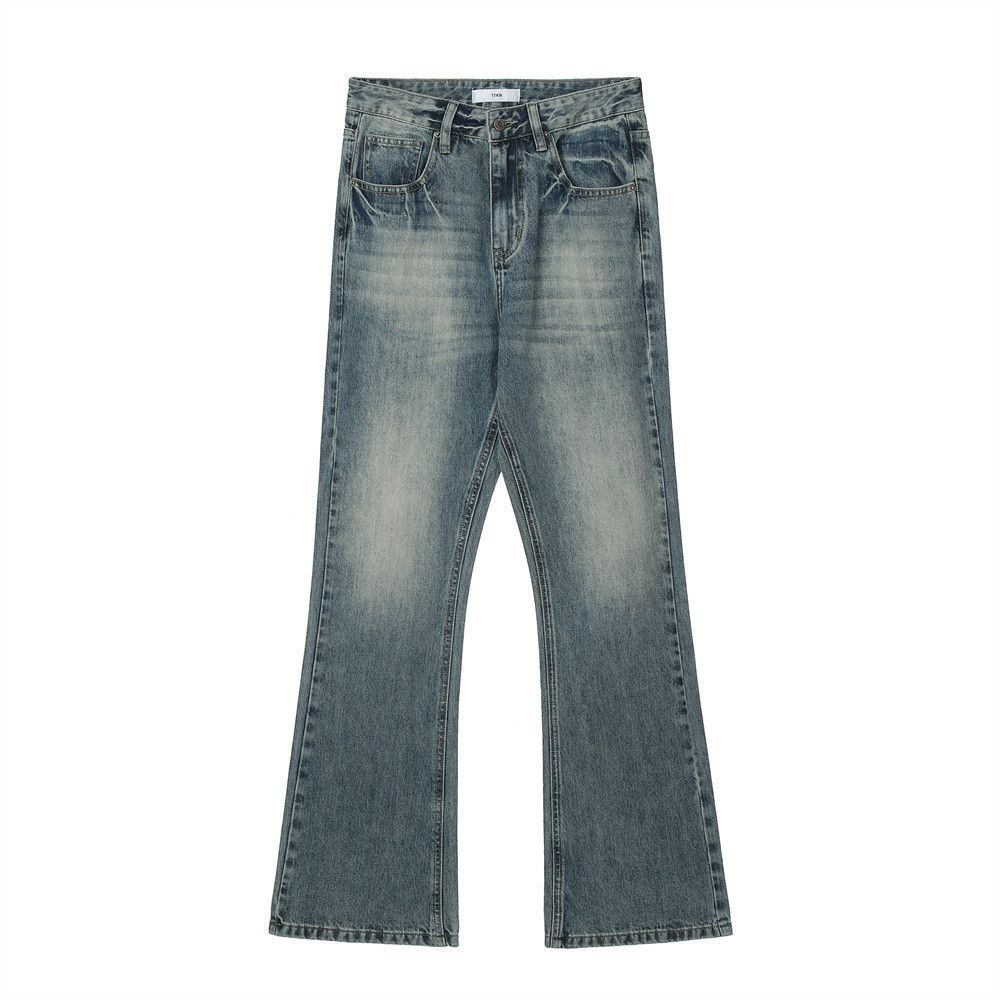 Vintage Men's vintage fashion trendy loose wide-leg flared jeans Size US 33 - 1 Thumbnail