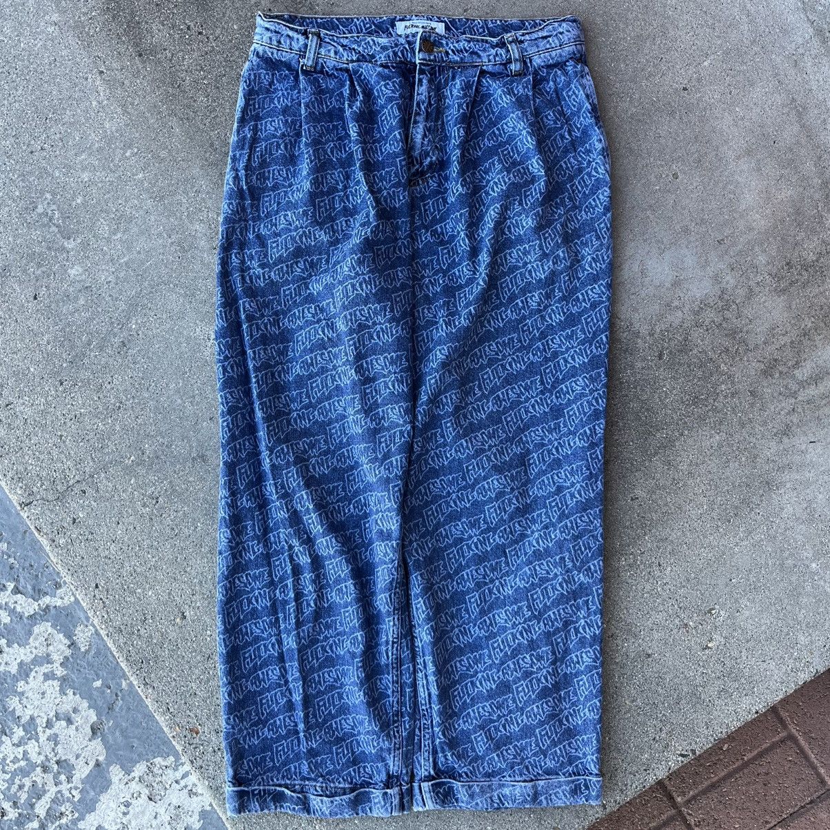 Fucking Awesome Fucking Awesome Mens Denim Jeans Navy/Blue Sz 32 Size US 32 / EU 48 - 5 Thumbnail