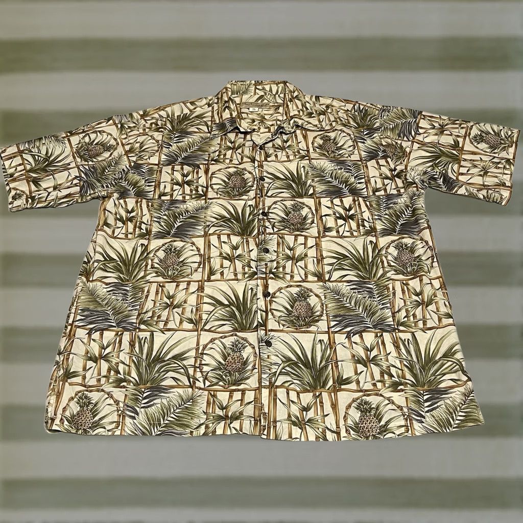 Tori Richard Tori Richard Hawaiian Shirt Mens XL Button-Up Camp Cotton Floral Pineapple Aloha Size US XL / EU 56 / 4 - 1 Thumbnail