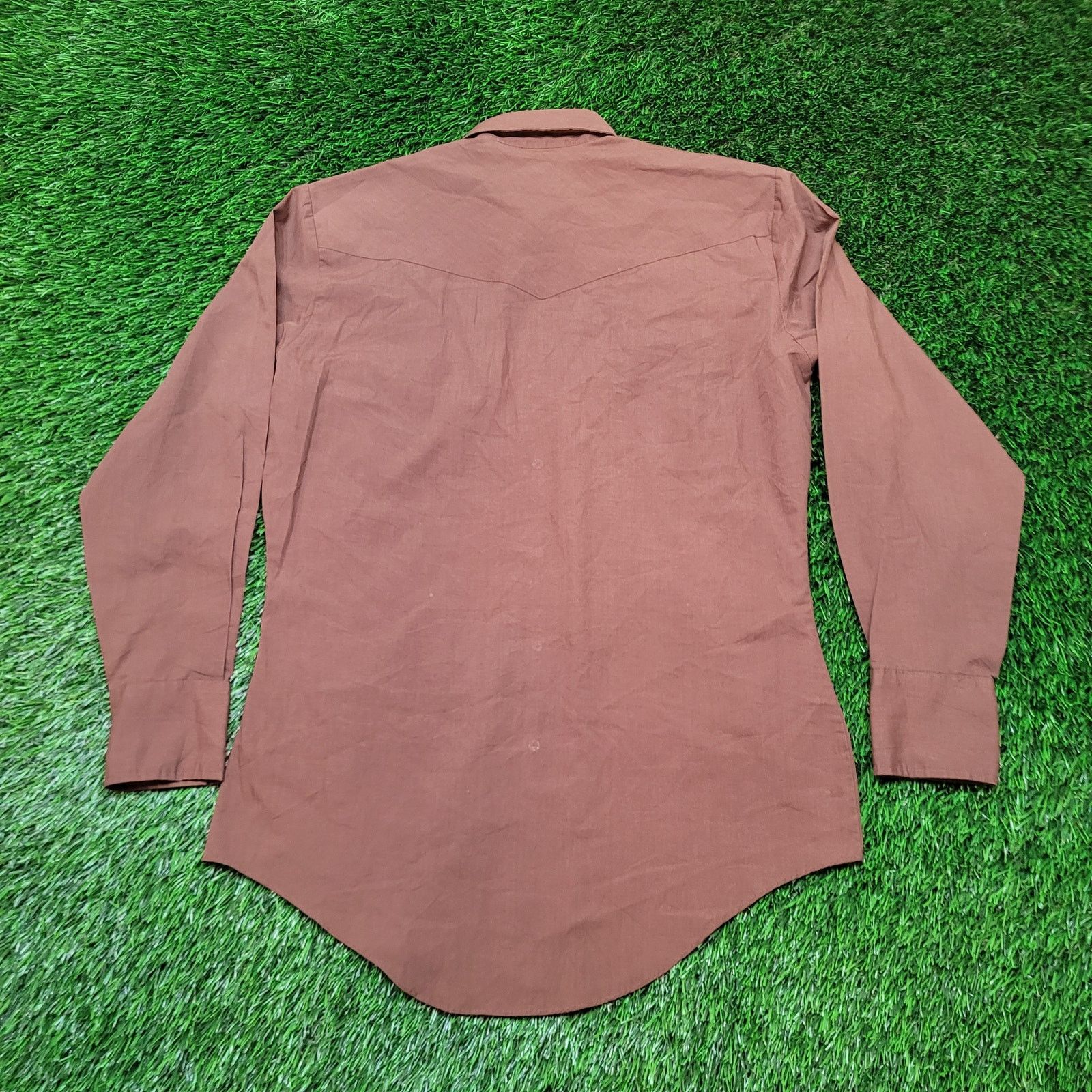 Vintage VTG 70s Elyon Wagon Boss Pearl Snap Western Shirt M Brown Size US M / EU 48-50 / 2 - 5 Thumbnail
