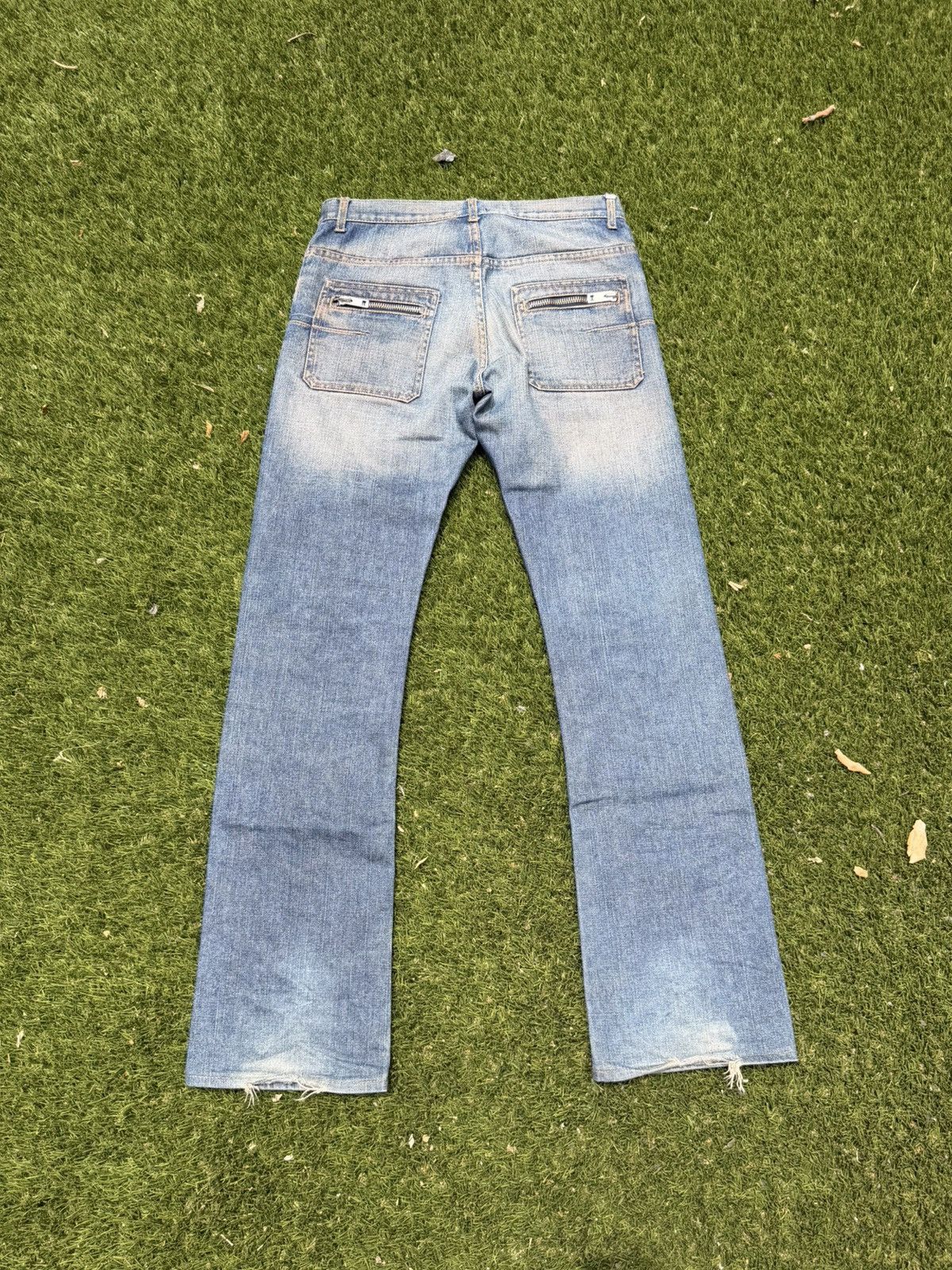 Dior AW05 Dior Homme Rust Bootcut Back Zip Denim Jeans Size US 30 / EU 46 - 2 Thumbnail