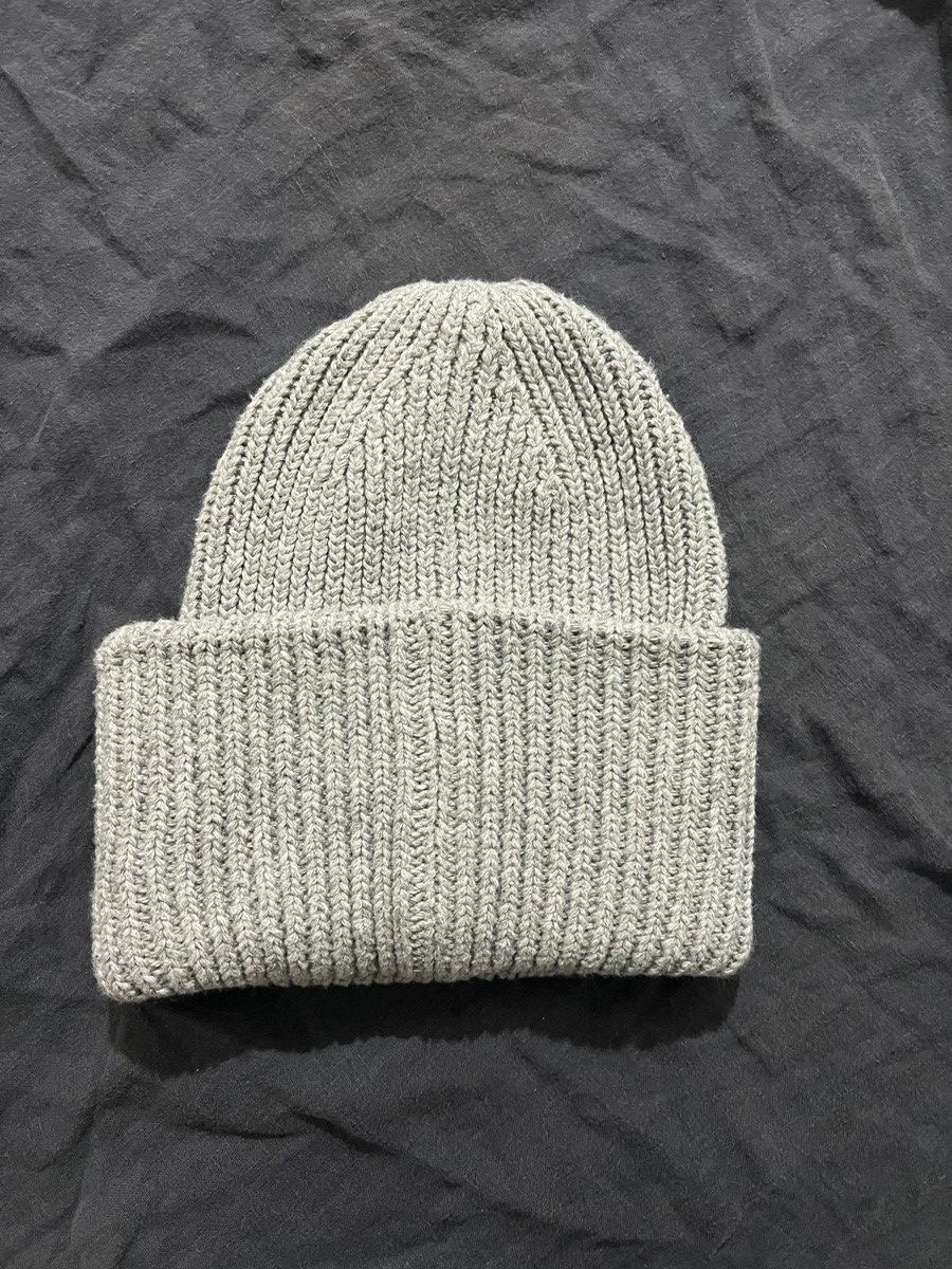 Acne Studios grey face is ribbed beanie Size ONE SIZE - 2 Thumbnail