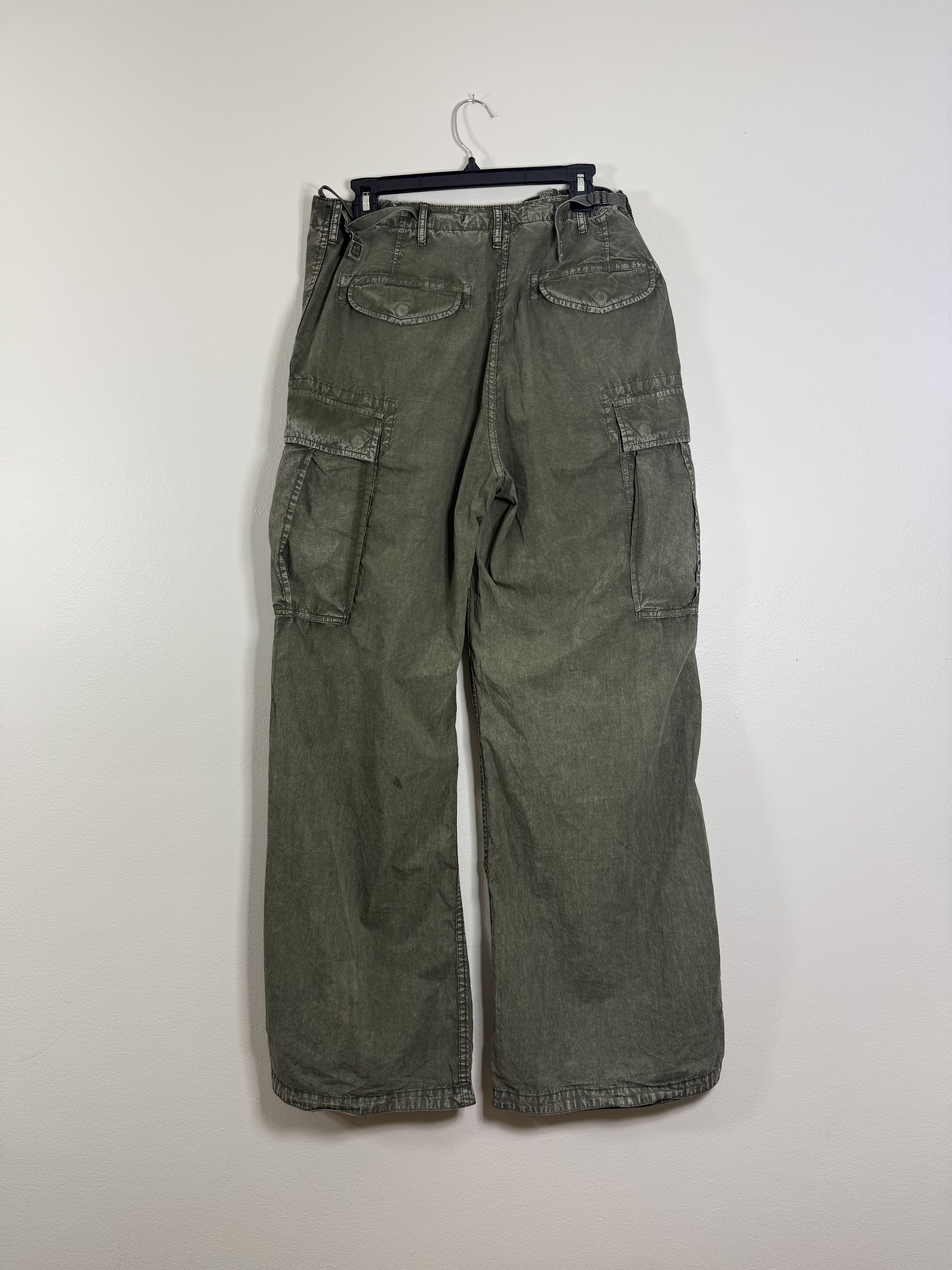 R13 Olive Washed Surplus Cargo Pants Size US 29 - 2 Thumbnail