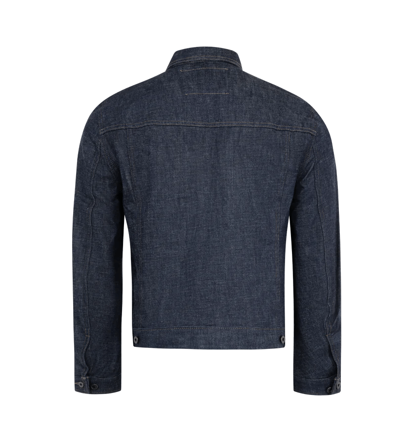 Rick Owens Drkshdw o1h1sh10525 Denim Jacket in Navy Blue Size US L / EU 52-54 / 3 - 2 Thumbnail