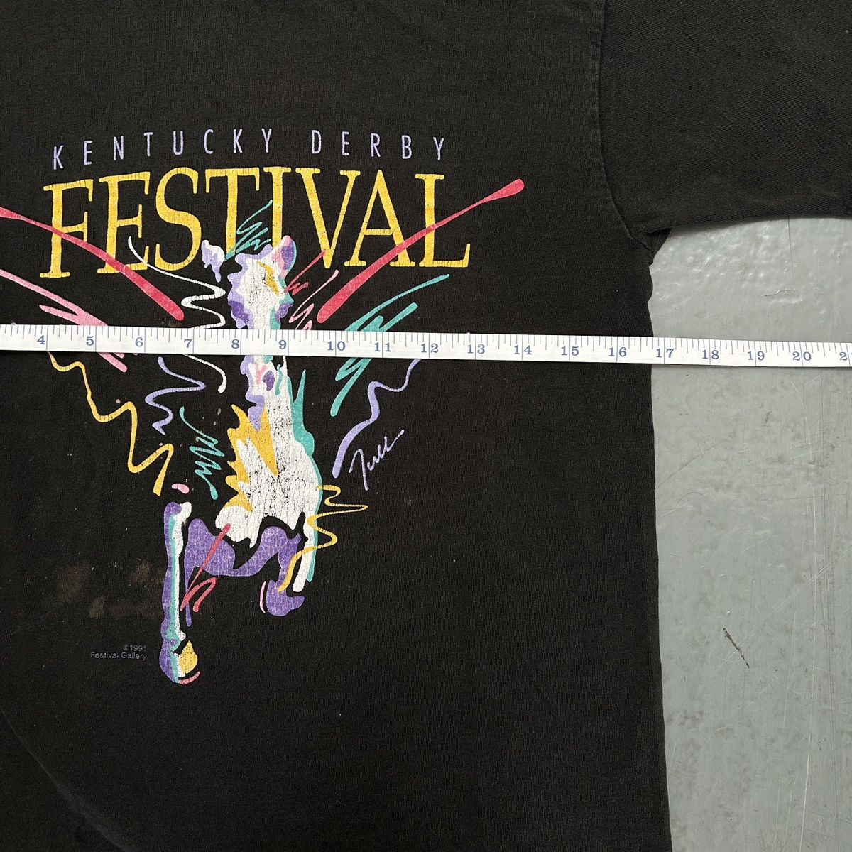 Vintage Vintage 1991 Kentucky Derby Festival T-Shirt Size US S / EU 44-46 / 1 - 5 Thumbnail