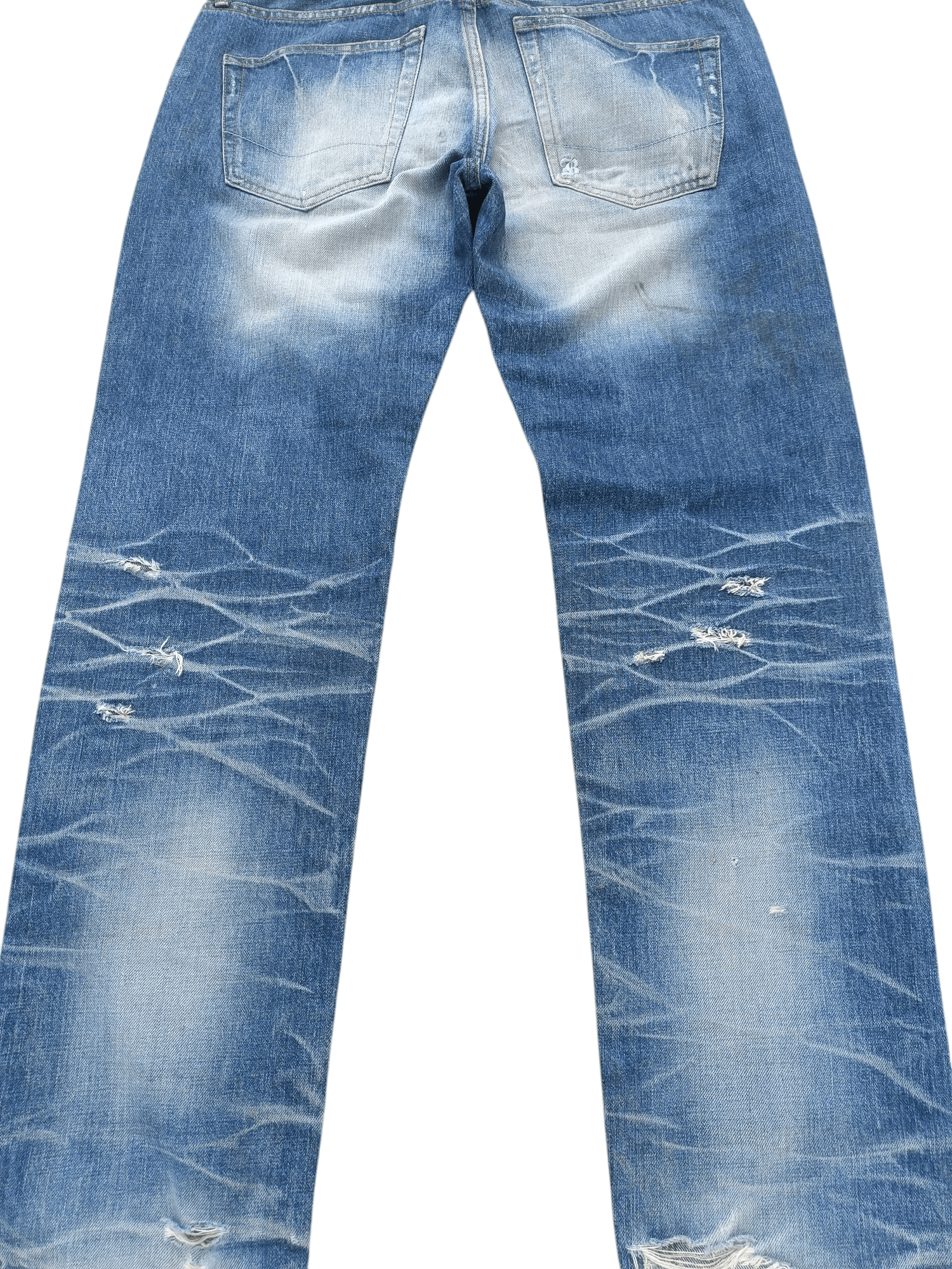Japanese Brand Japanese Brand BAGARCH Selvedged Distressed Jeans E089 Size US 35 - 15 Thumbnail
