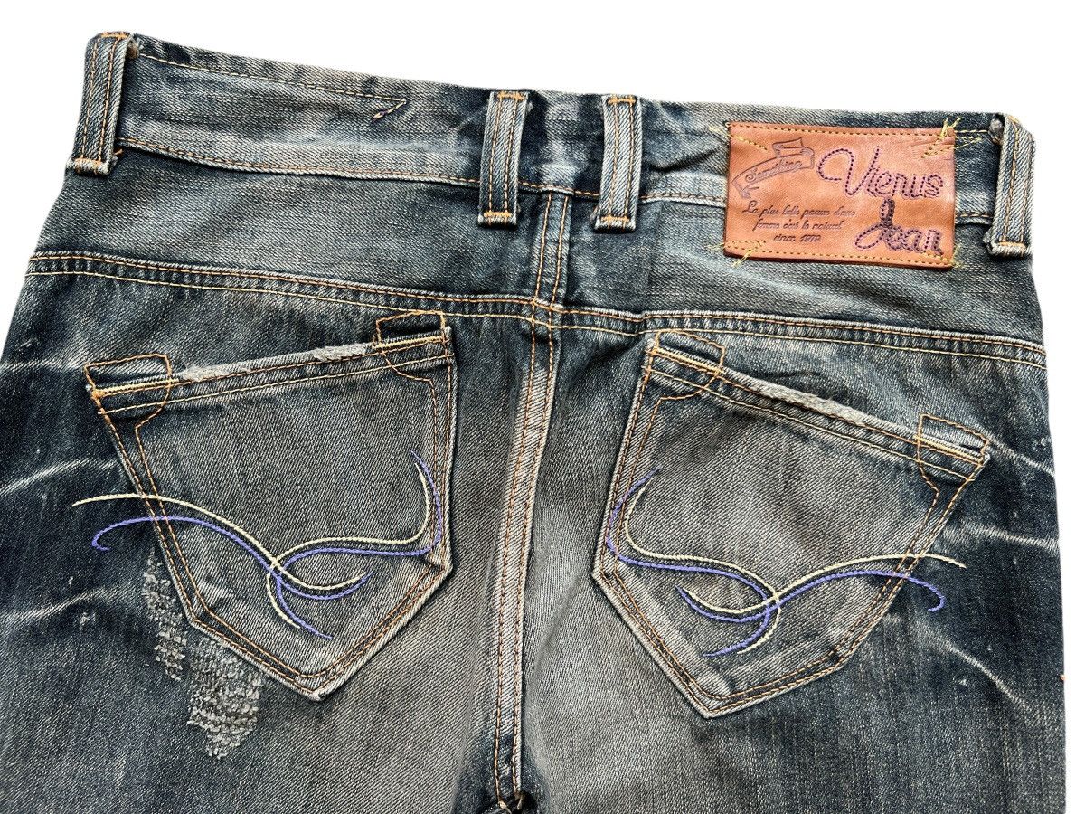 Edwin Edwin Vienus Distressed Bootcut Denim Flare Jeans 31x34 Size US 31 - 7 Thumbnail