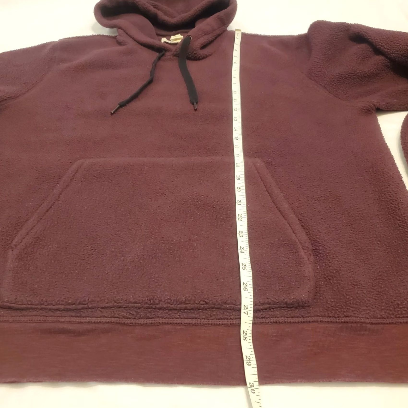 Outerknown Outerknown Pullover Hoodie Fleece Maroon Red Fuzzy Hooded XL Men Size US XL / EU 56 / 4 - 6 Thumbnail