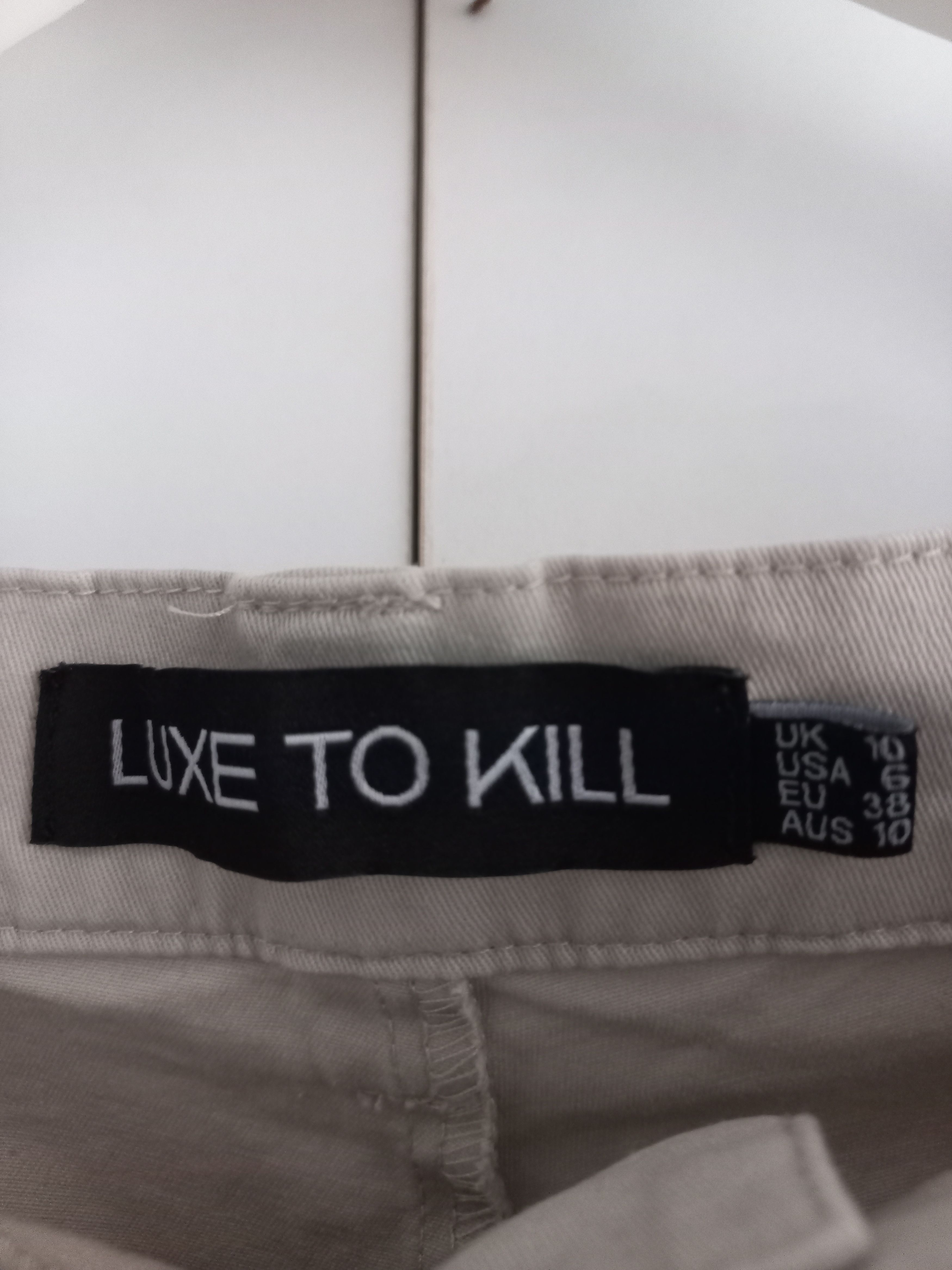 Other Luxe to Kill Women's Cream and Trousers Size 32" / US 10 / IT 46 - 4 Thumbnail