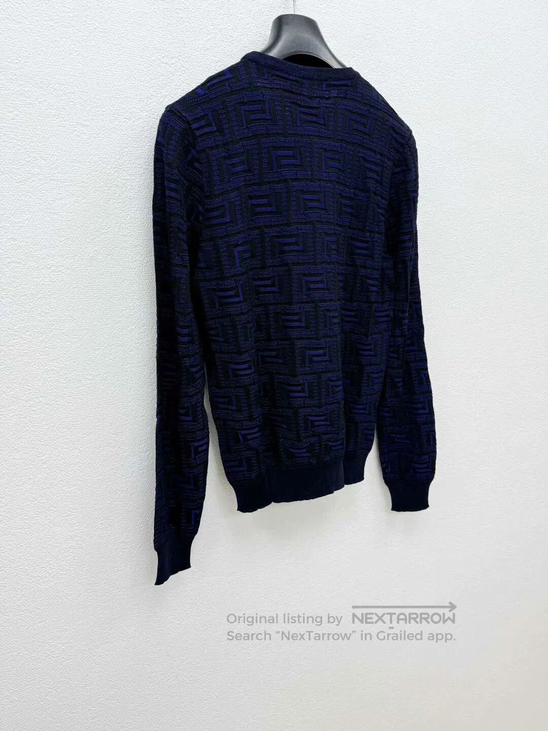 Versace versace wool blend sweater with stretch. Size US M / EU 48-50 / 2 - 2 Thumbnail