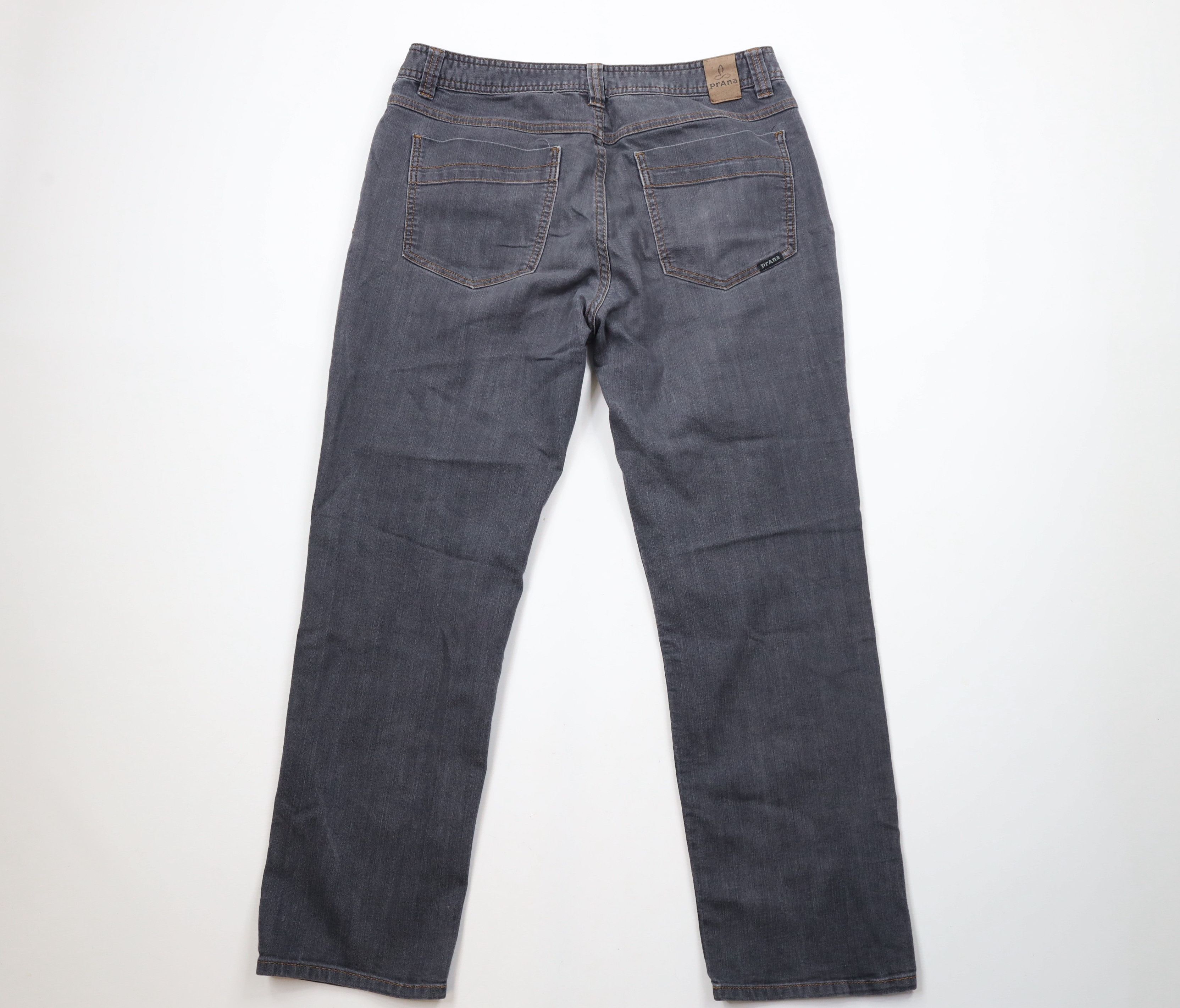 Prana × Vintage prAna Breathe Fit Stretch Faded Bridger Denim Jeans Gray Size US 34 / EU 50 - 8 Thumbnail