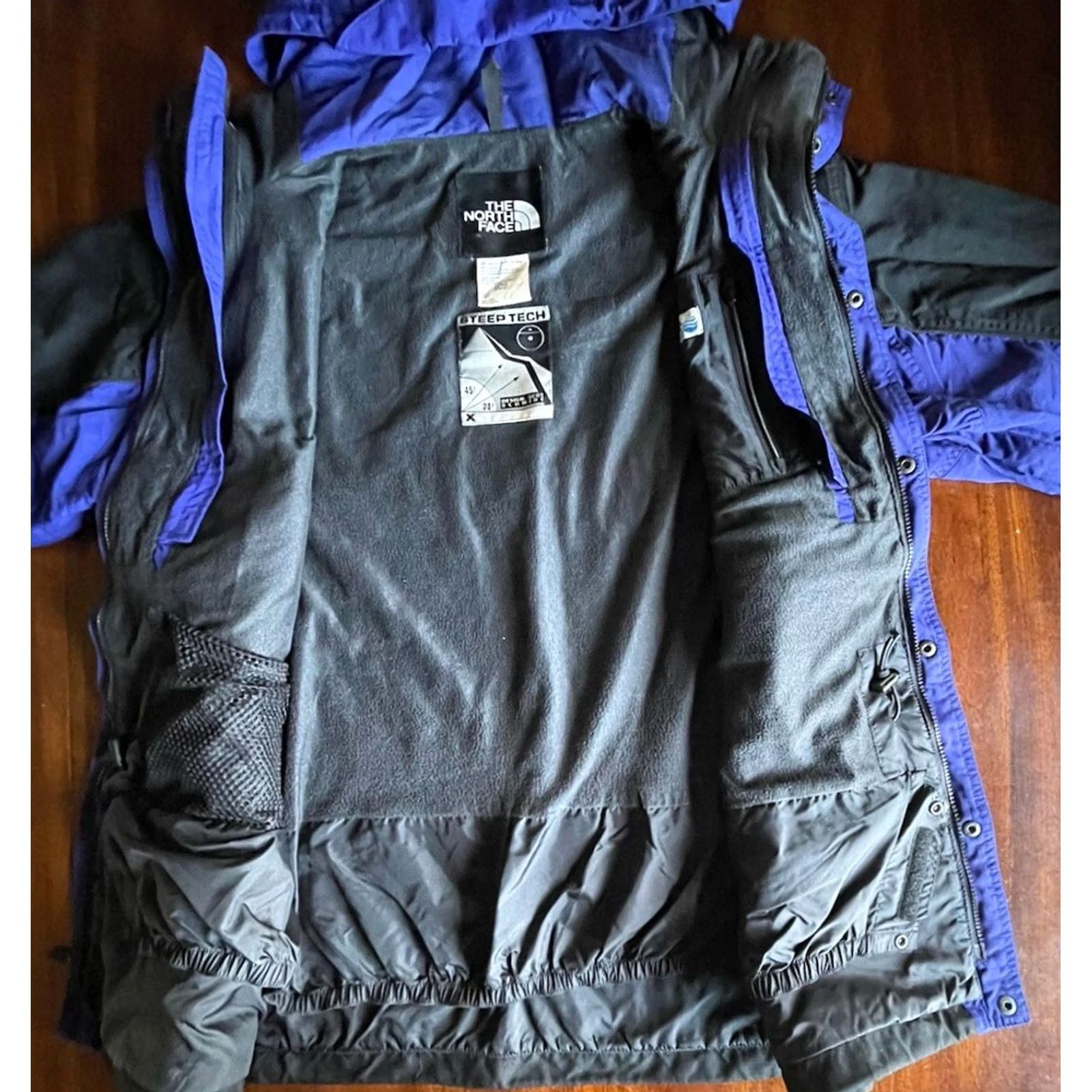 The North Face VINTAGE The North Face Steep Tech Jacket Men L Ski Blue/Black Zip-Up Hood Wind-Resistant Water-Resistant Pockets 00s? Size US L / EU 52-54 / 3 - 7 Thumbnail