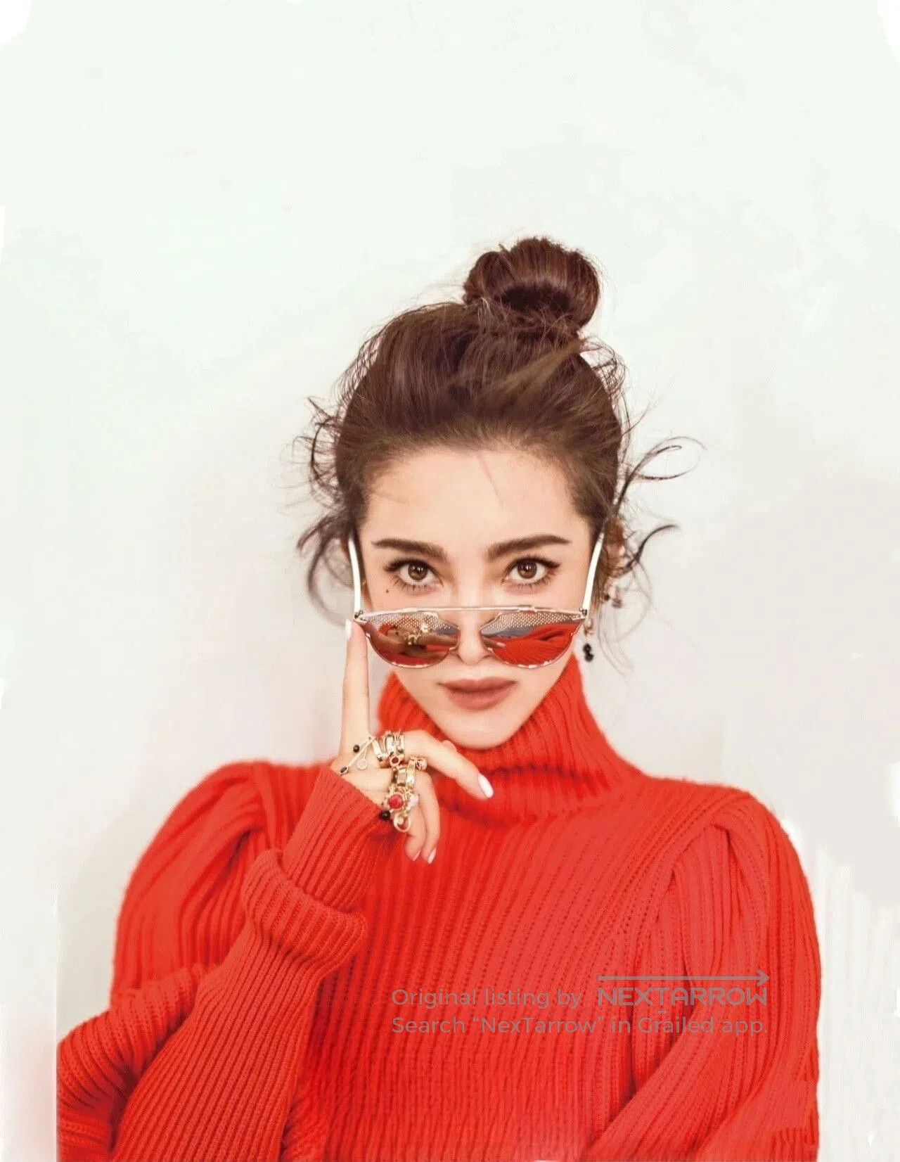 Dior dior orange high-neck wool sweater. Size US S / EU 44-46 / 1 - 1 Thumbnail