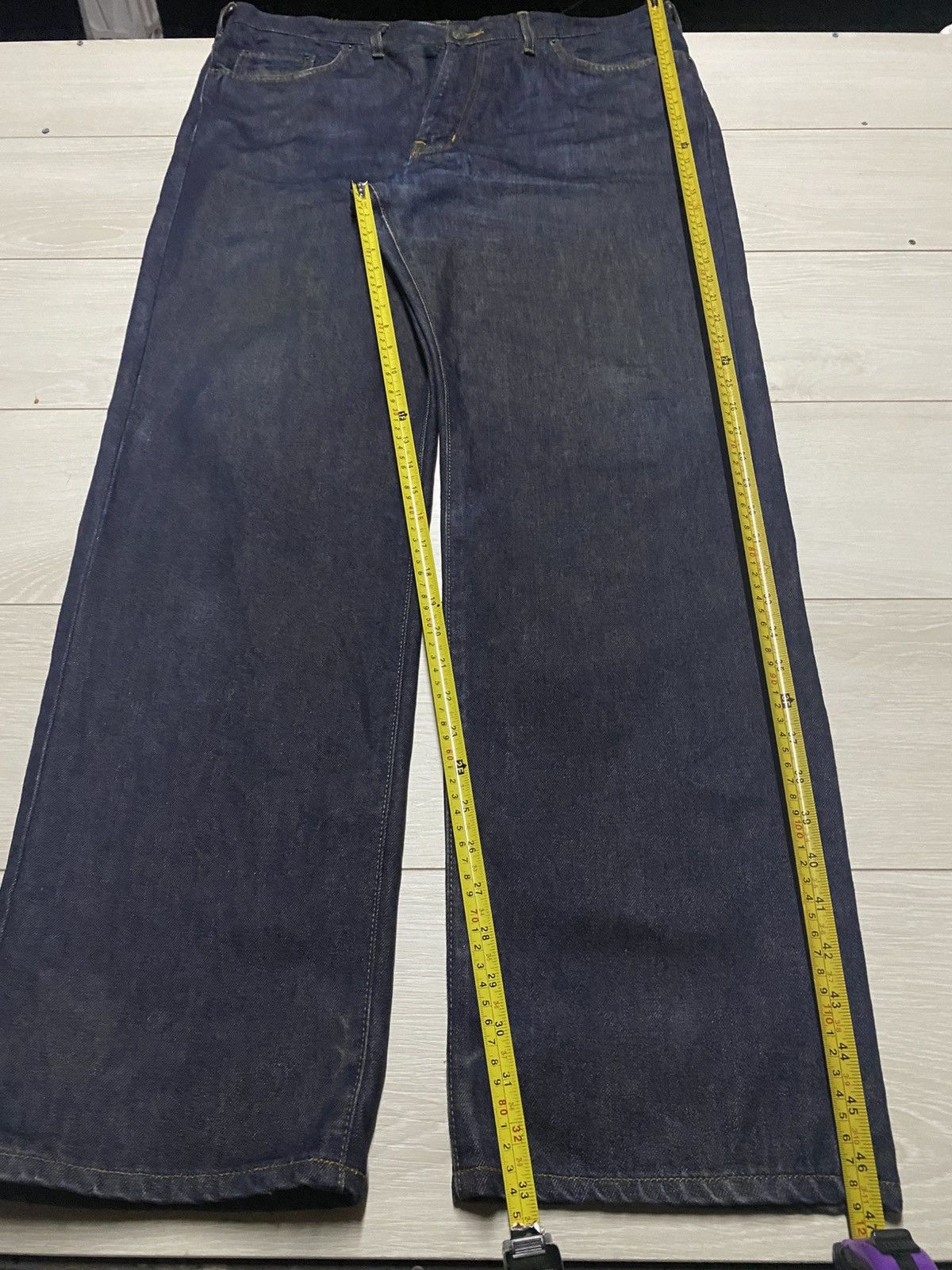 Edwin W40 Edwin Us Classic Navy Blue Distressed Jeans Size US 40 / EU 56 - 15 Thumbnail