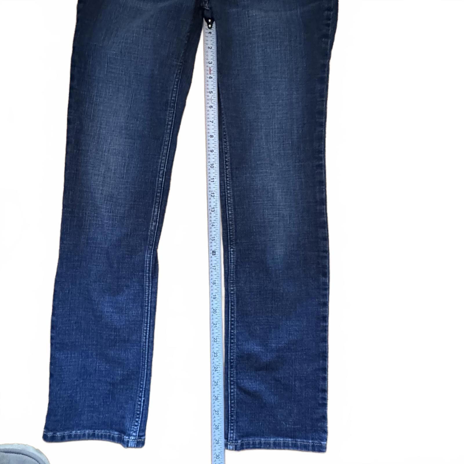 Wrangler Women's Wrangler Straight Leg Jeans 27x29 Dark Blue Denim Size 27" / US 4 / IT 40 - 5 Thumbnail