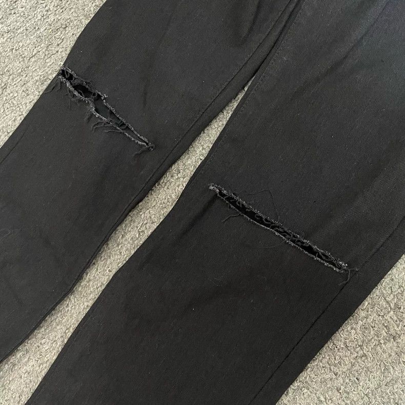 Saint Laurent Paris Saint Laurent Paris D02 Black Knife Cut Jeans 2505-Nextarro Size US 30 / EU 46 - 2 Thumbnail