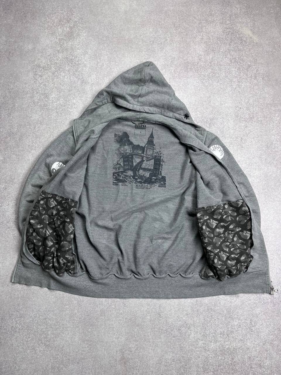 Maharishi × Vintage Vintage Maharishi Eyes Boxy Zip Hoodie Y2K L Size US L / EU 52-54 / 3 - 5 Thumbnail